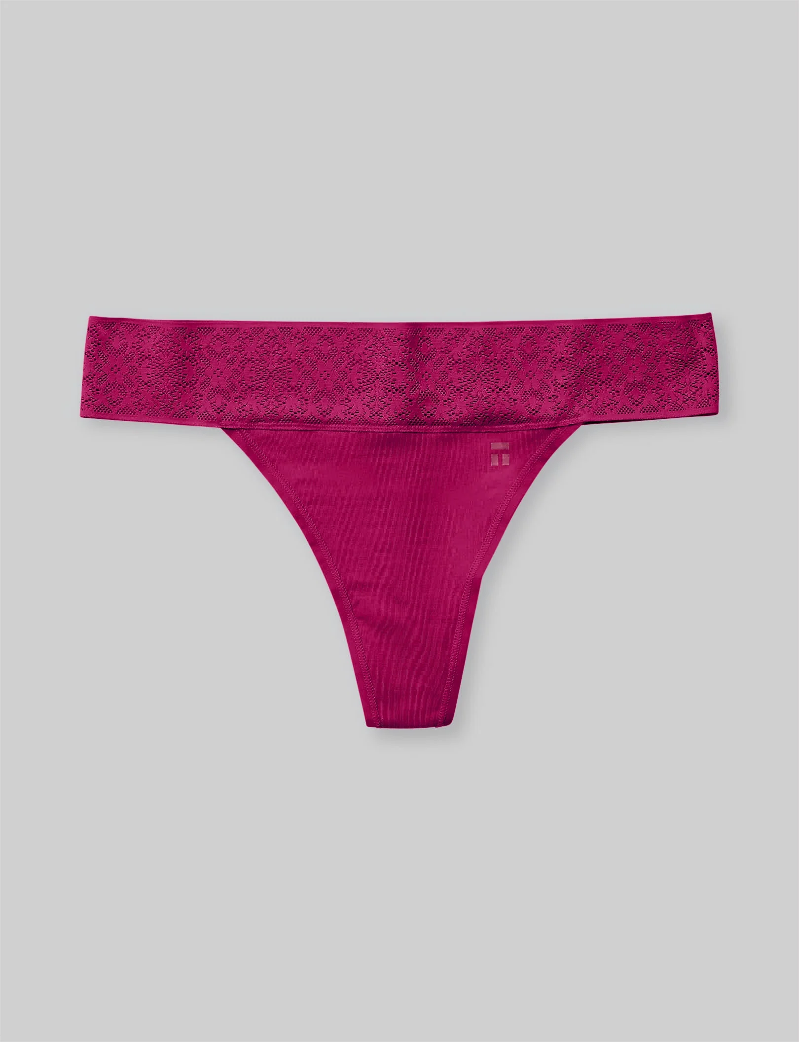 Women's Cool Cotton Thong, Lace Waist - Image 57