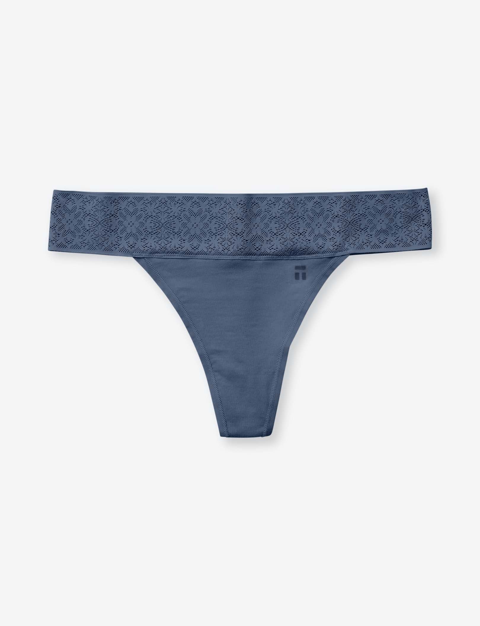Women's Cool Cotton Thong, Lace Waist - Image 64