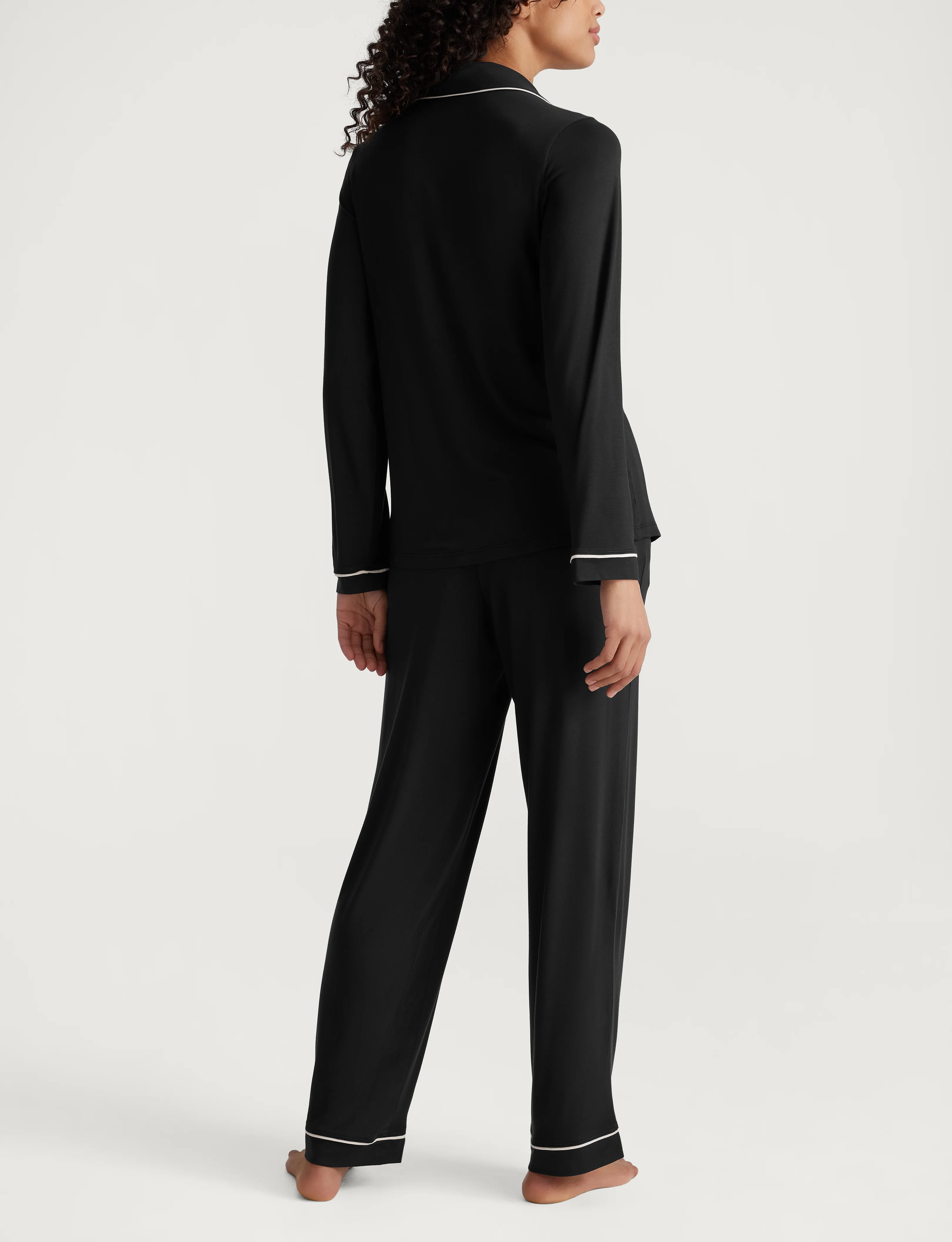 Women's Downtime Long Sleeve Pajama Top & Pant Set - Image 28