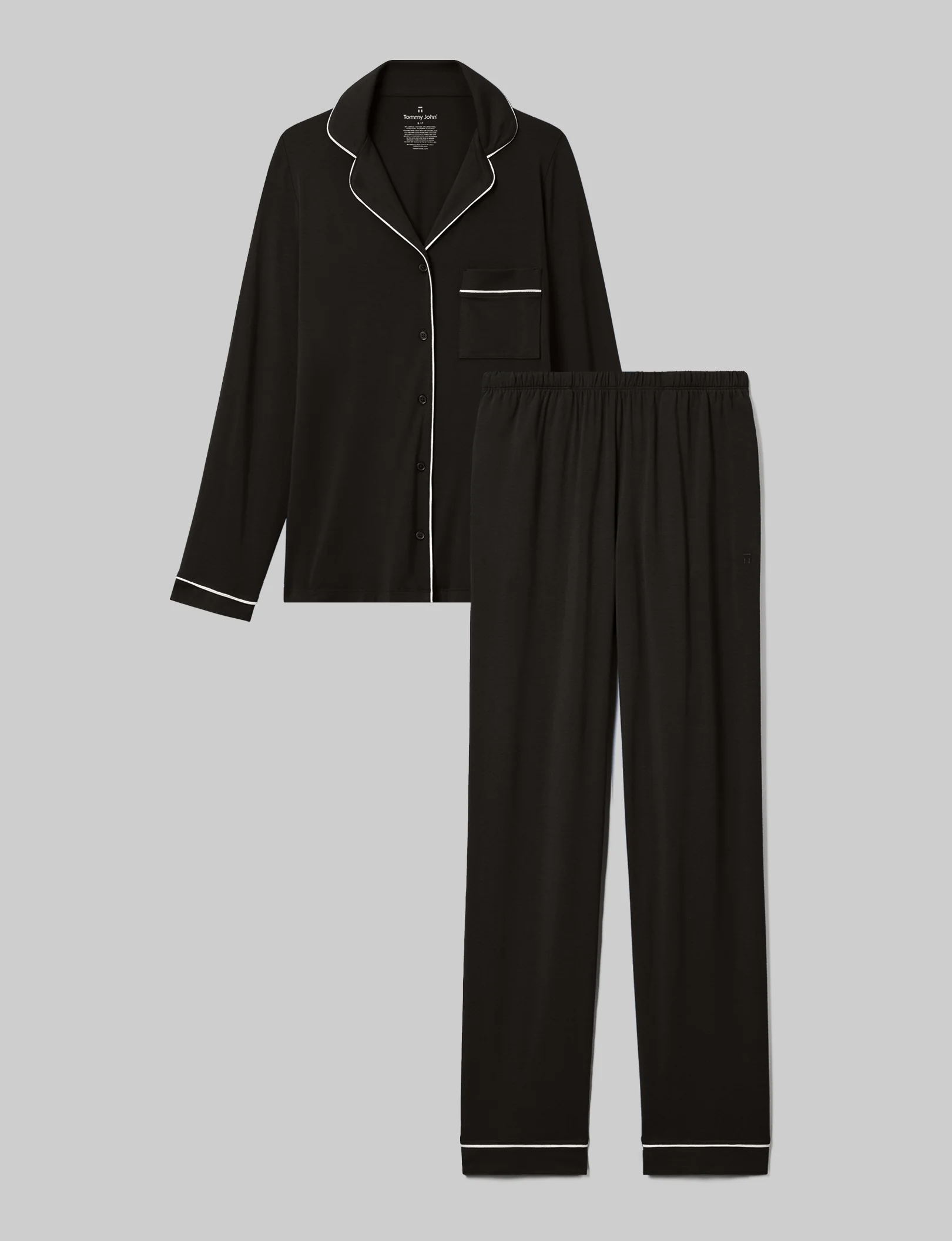 Women's Downtime Long Sleeve Pajama Top & Pant Set - Image 3