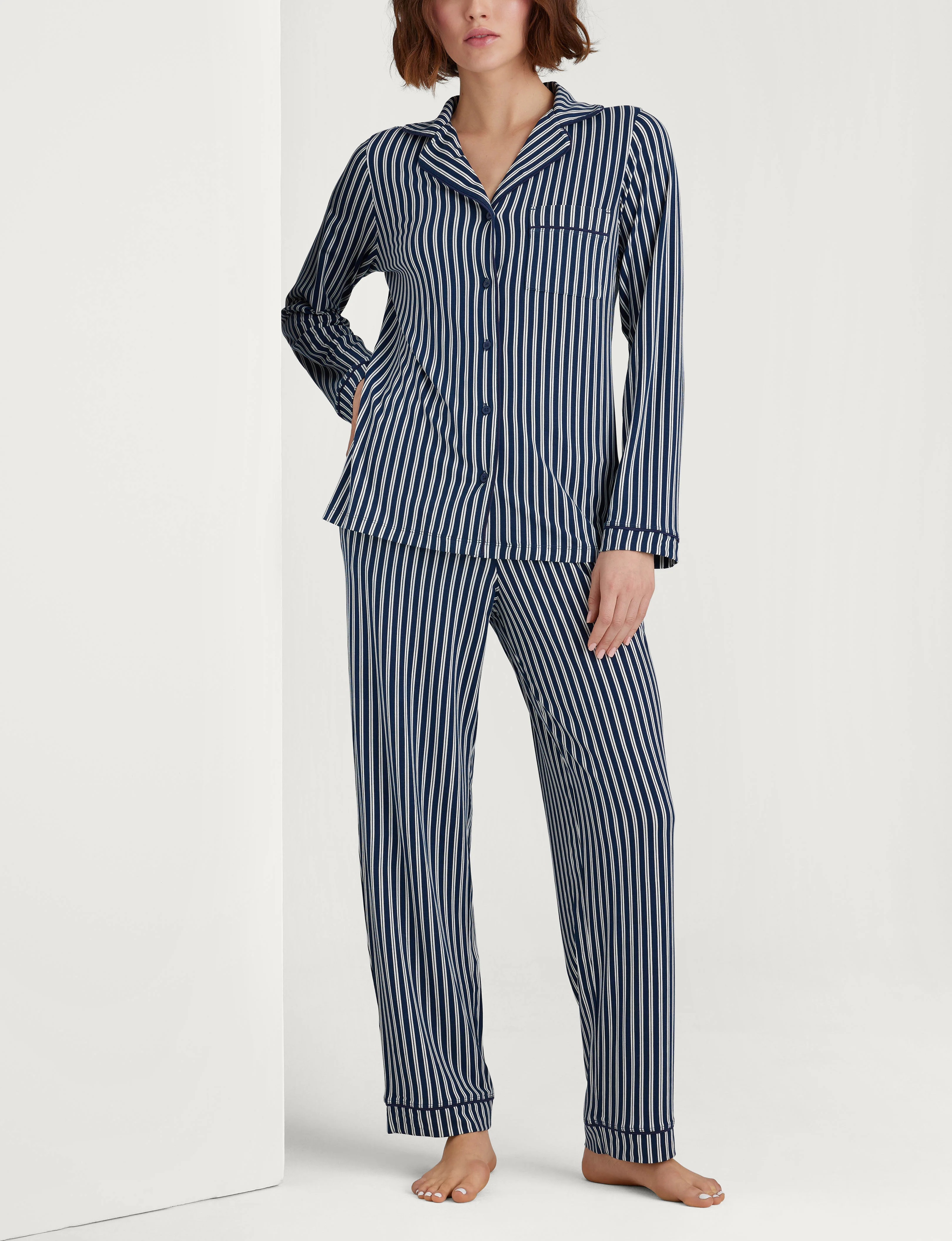 Women's Downtime Long Sleeve Pajama Top & Pant Set - Image 33
