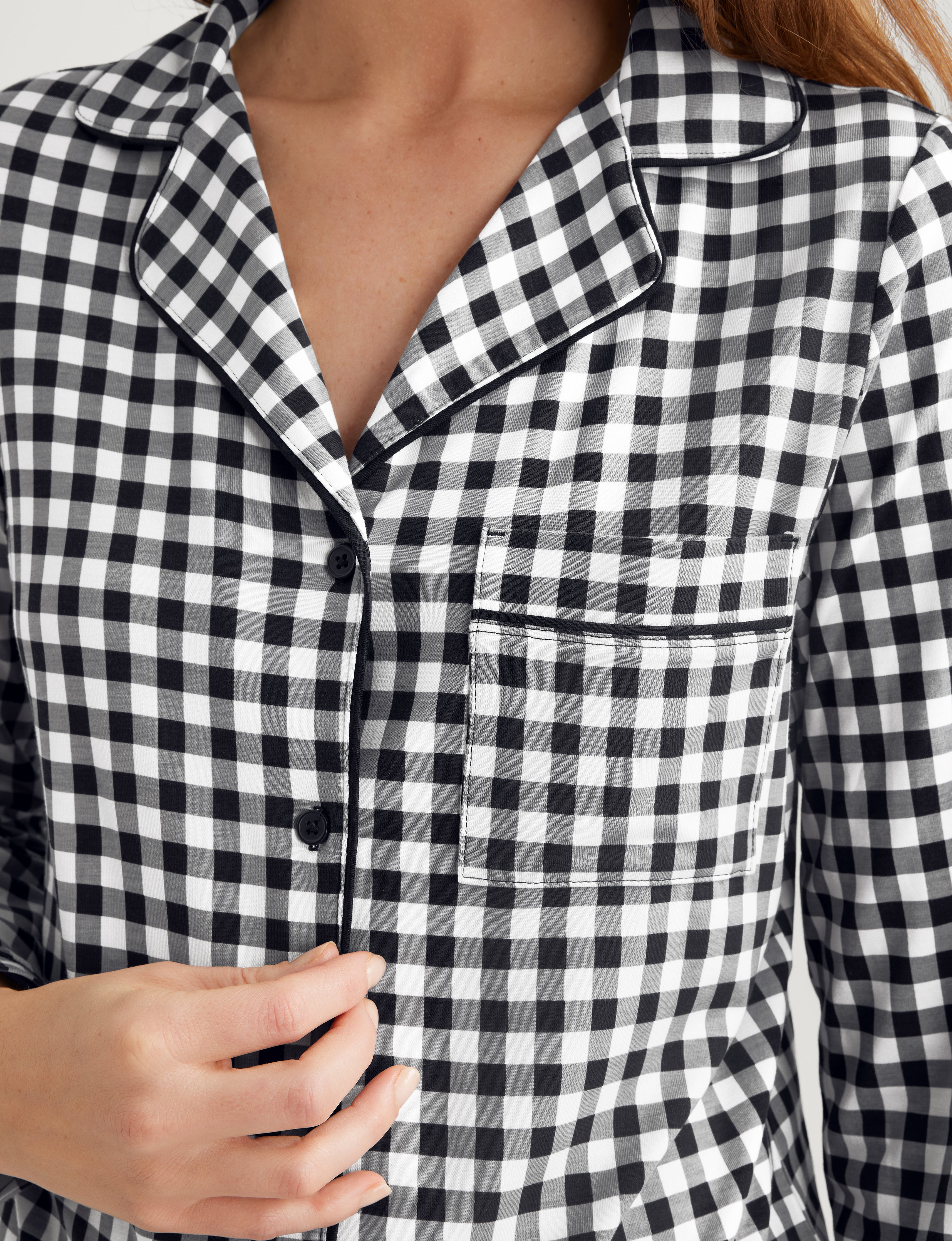 Women's Downtime Long Sleeve Pajama Top & Pant Set - Image 37