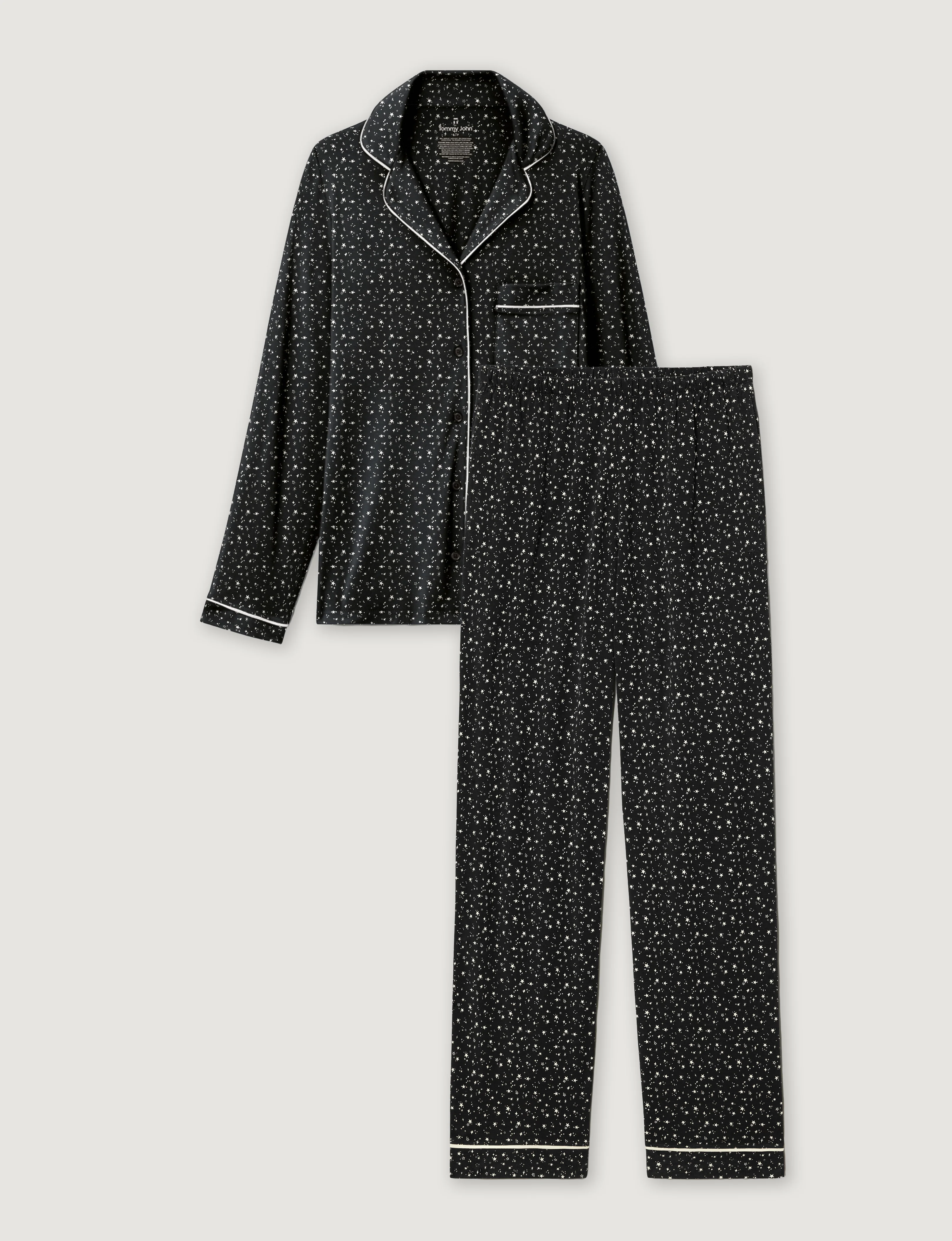 Women's Downtime Long Sleeve Pajama Top & Pant Set - Image 46