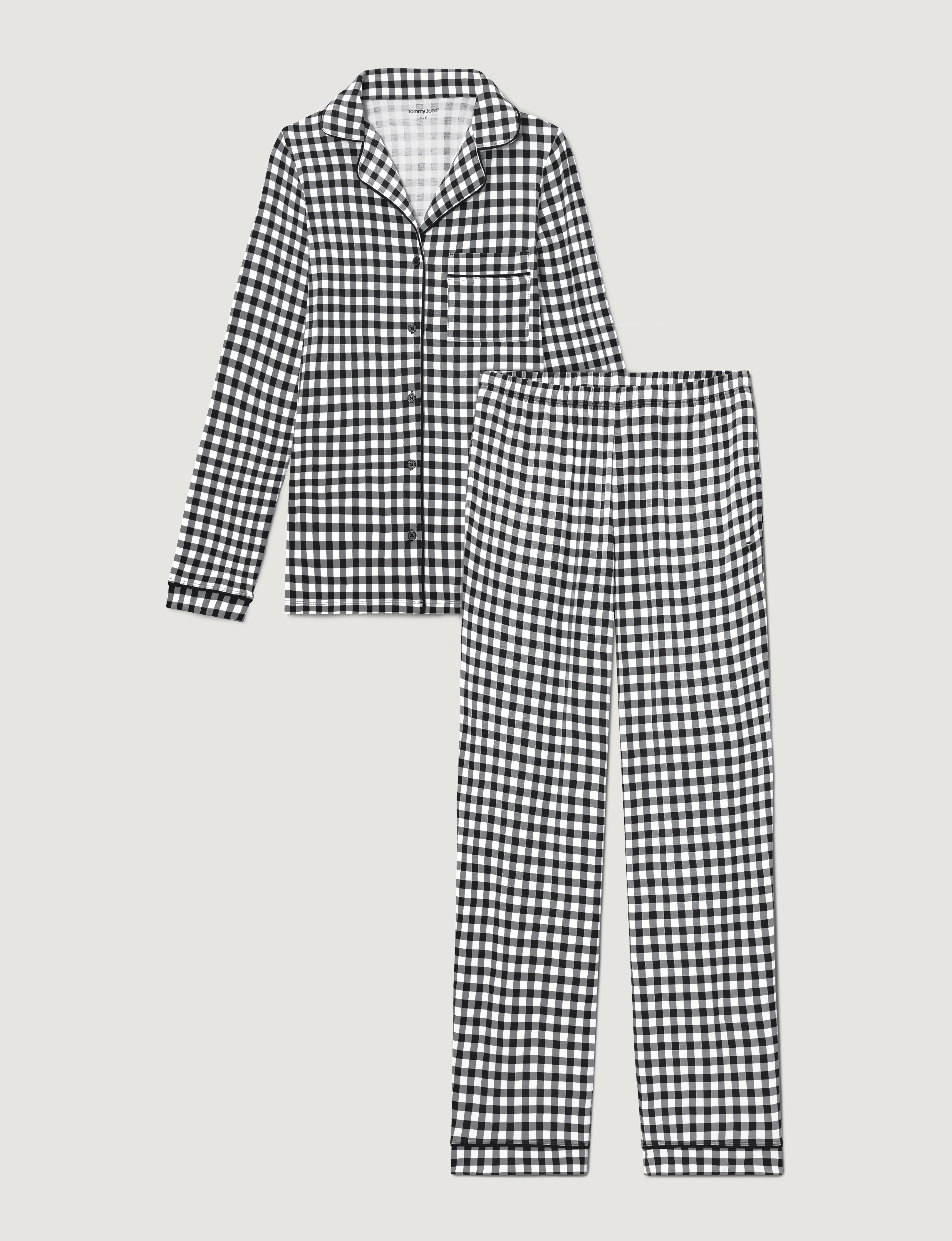Women's Downtime Long Sleeve Pajama Top & Pant Set - Image 48