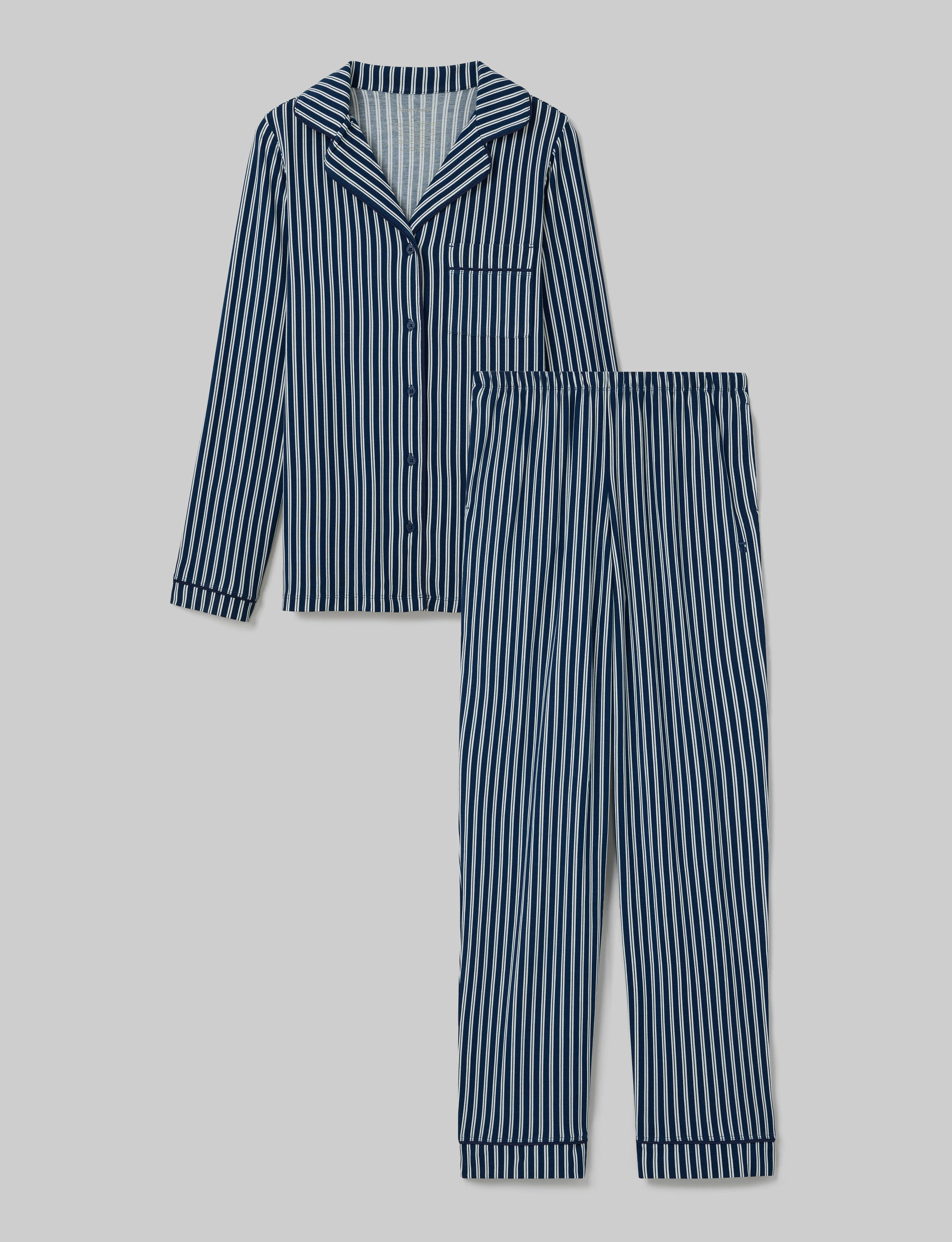 Women's Downtime Long Sleeve Pajama Top & Pant Set - Image 5