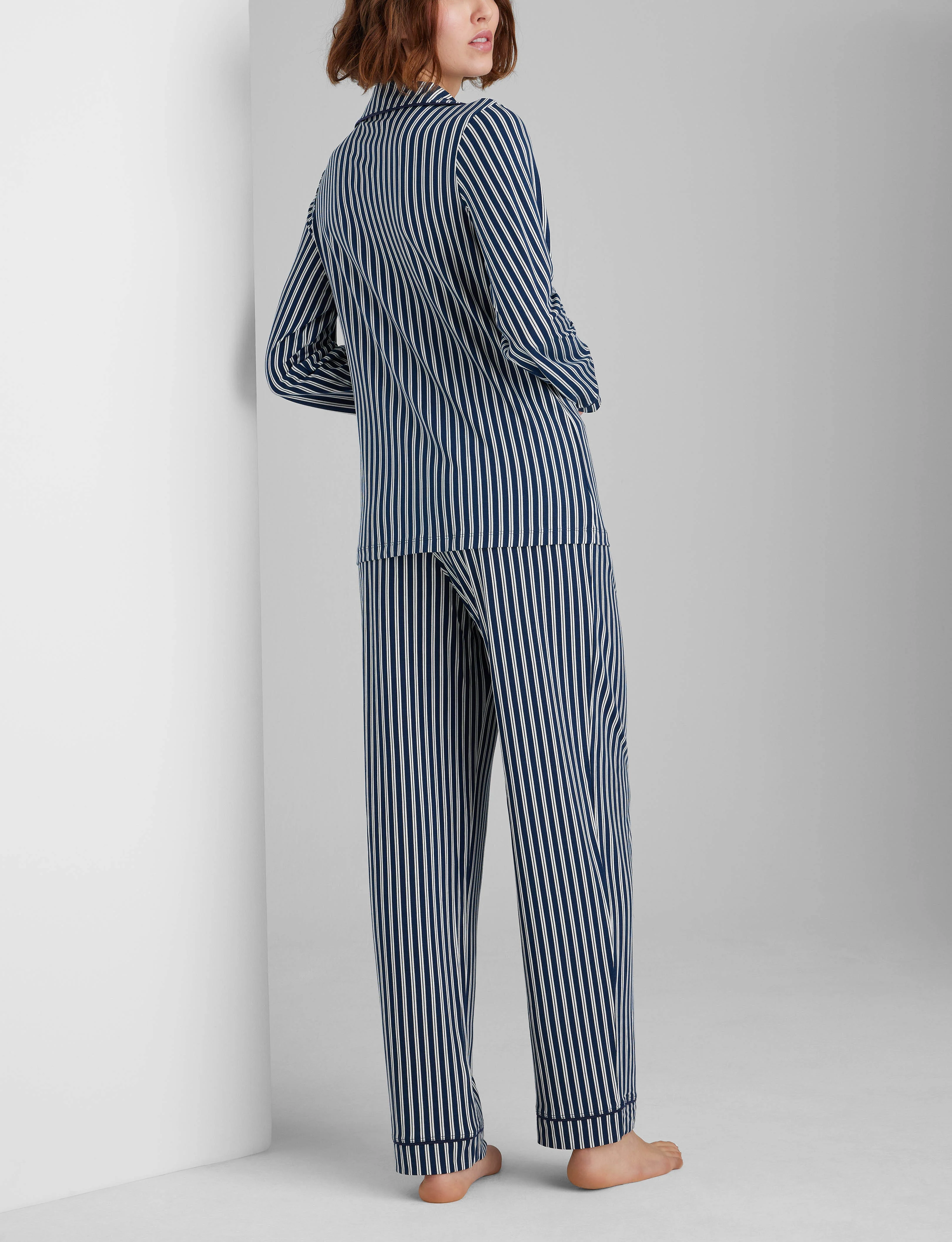 Women's Downtime Long Sleeve Pajama Top & Pant Set - Image 7