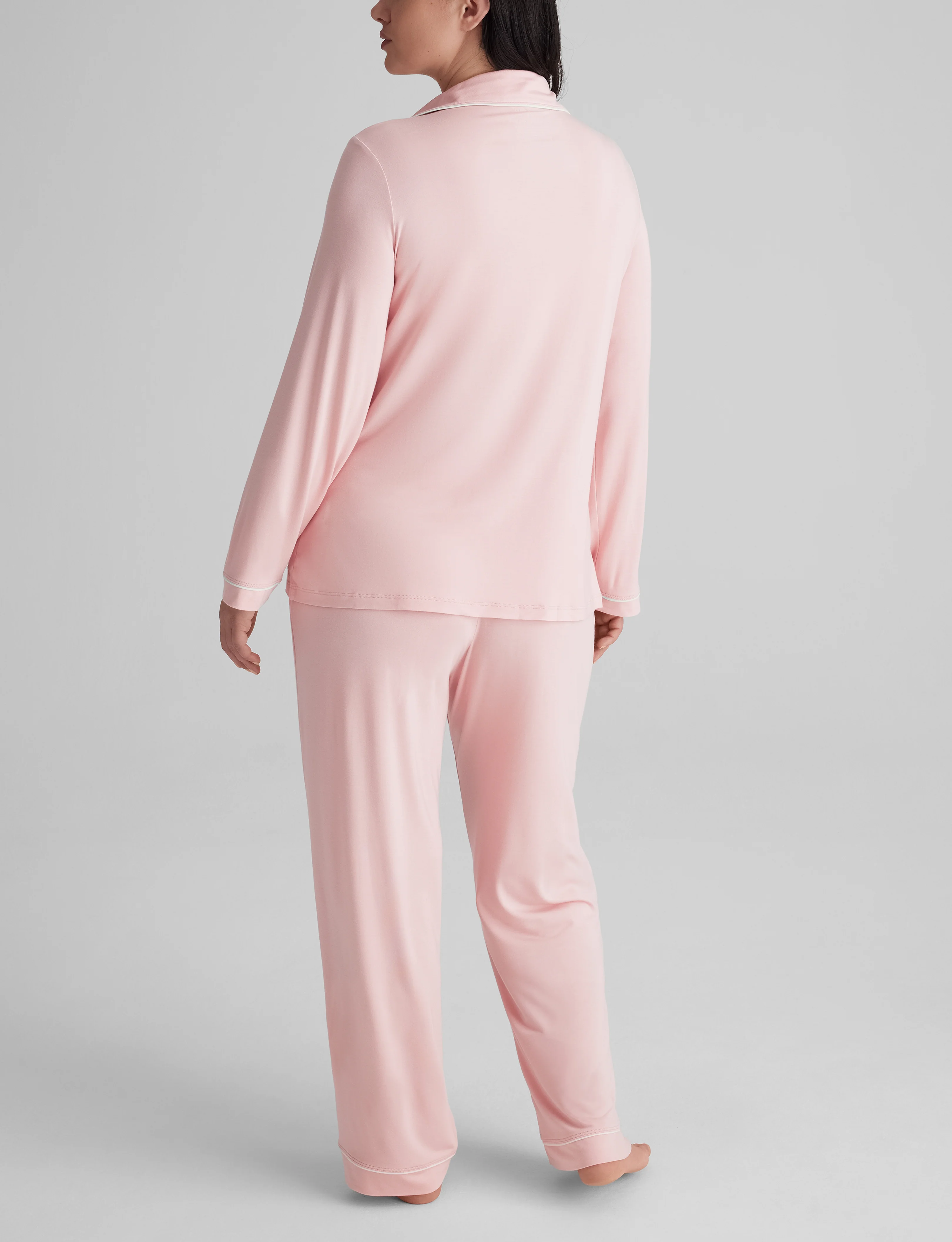 Women's Downtime Long Sleeve Pajama Top & Pant Set - Image 9