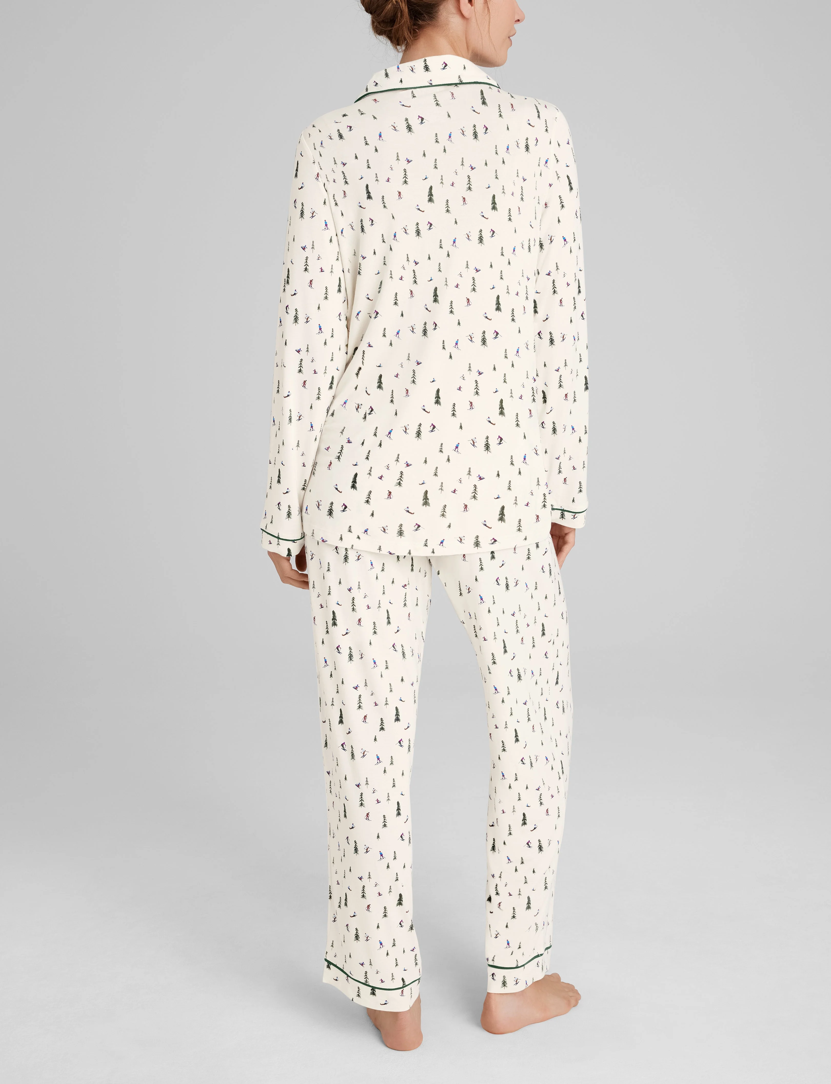 Women's Downtime Long Sleeve Pajama Top & Pant Set - Image 37