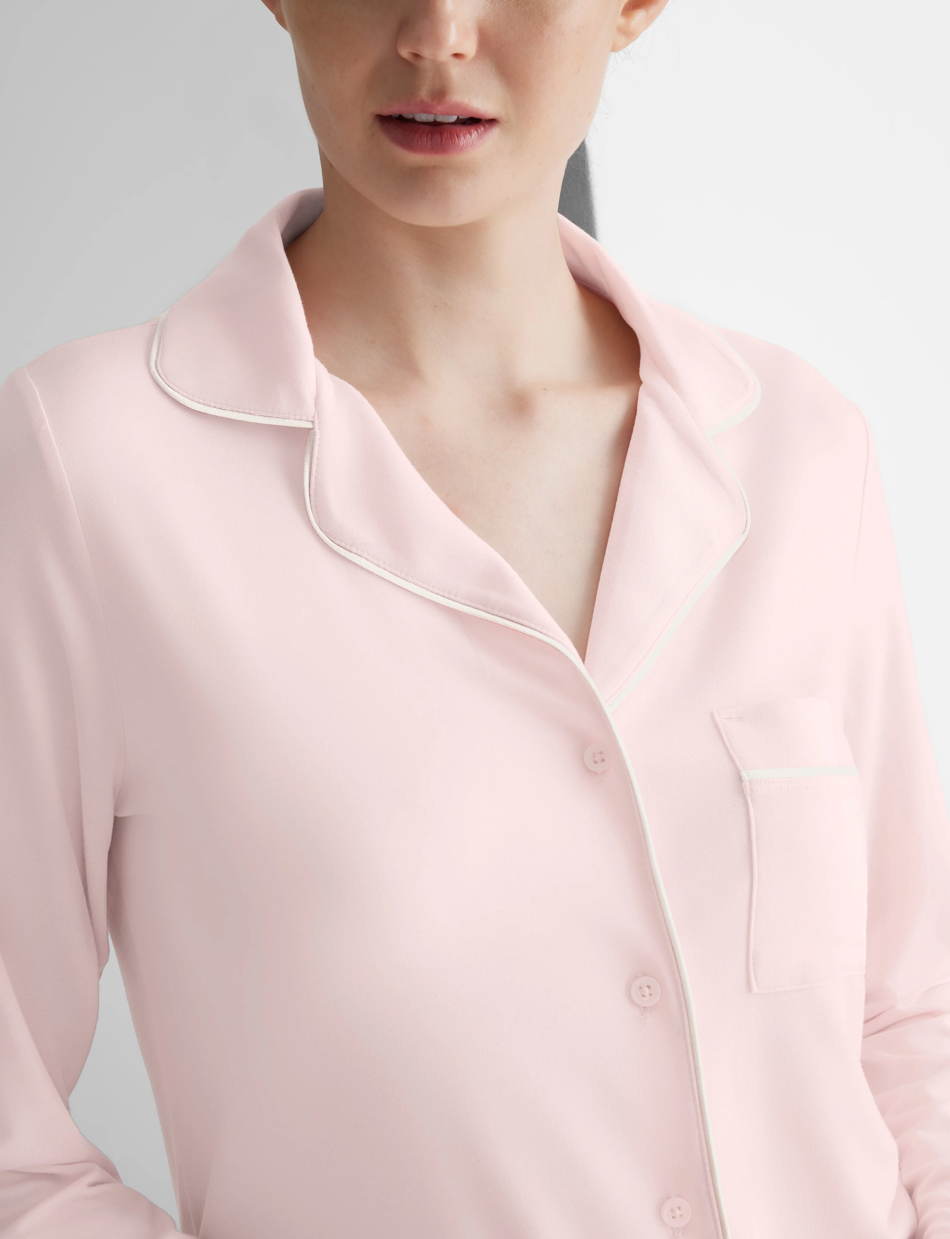 Women's Downtime Long Sleeve Pajama Top & Pant Set - Image 64
