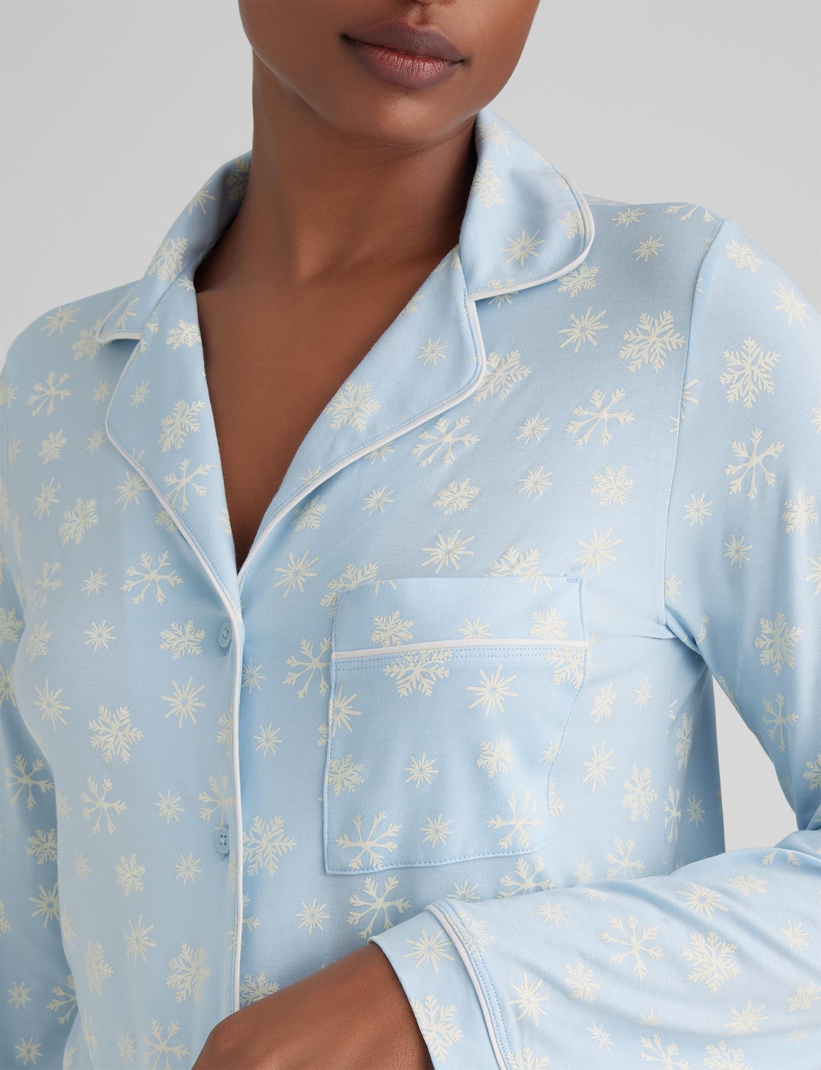 Women's Downtime Long Sleeve Pajama Top & Pant Set - Image 82