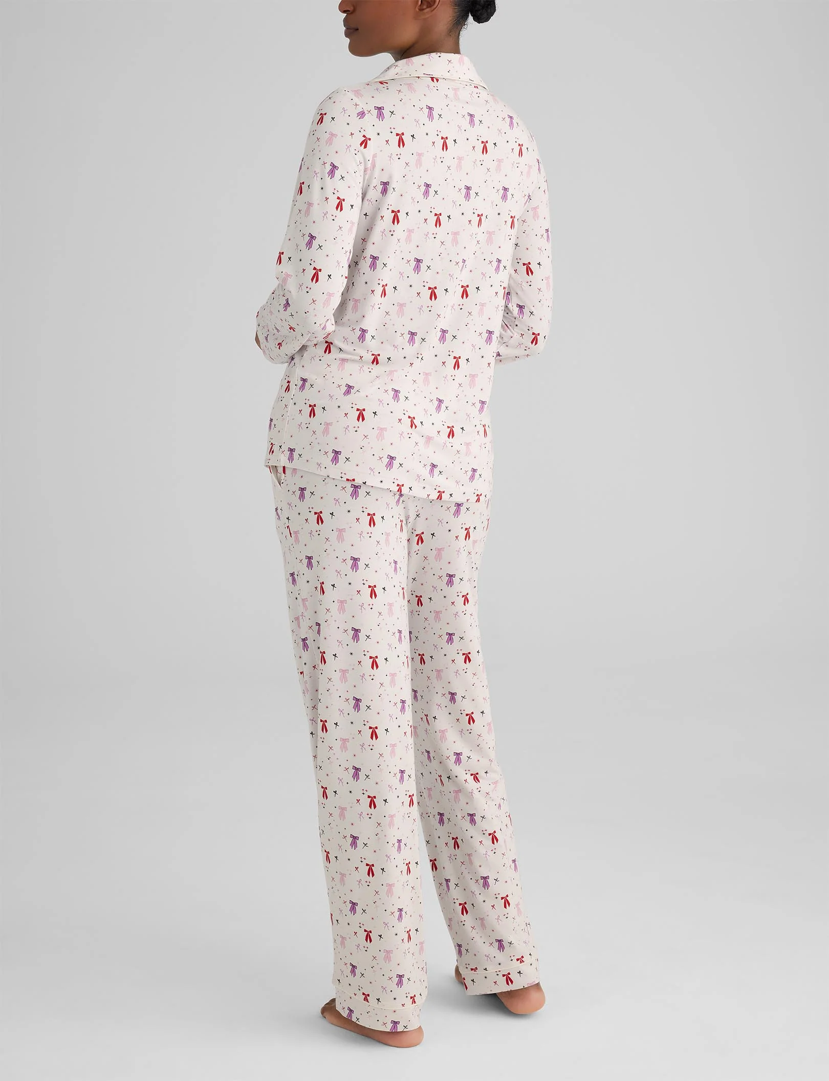 Women's Downtime Long Sleeve Pajama Top & Pant Set - Image 87