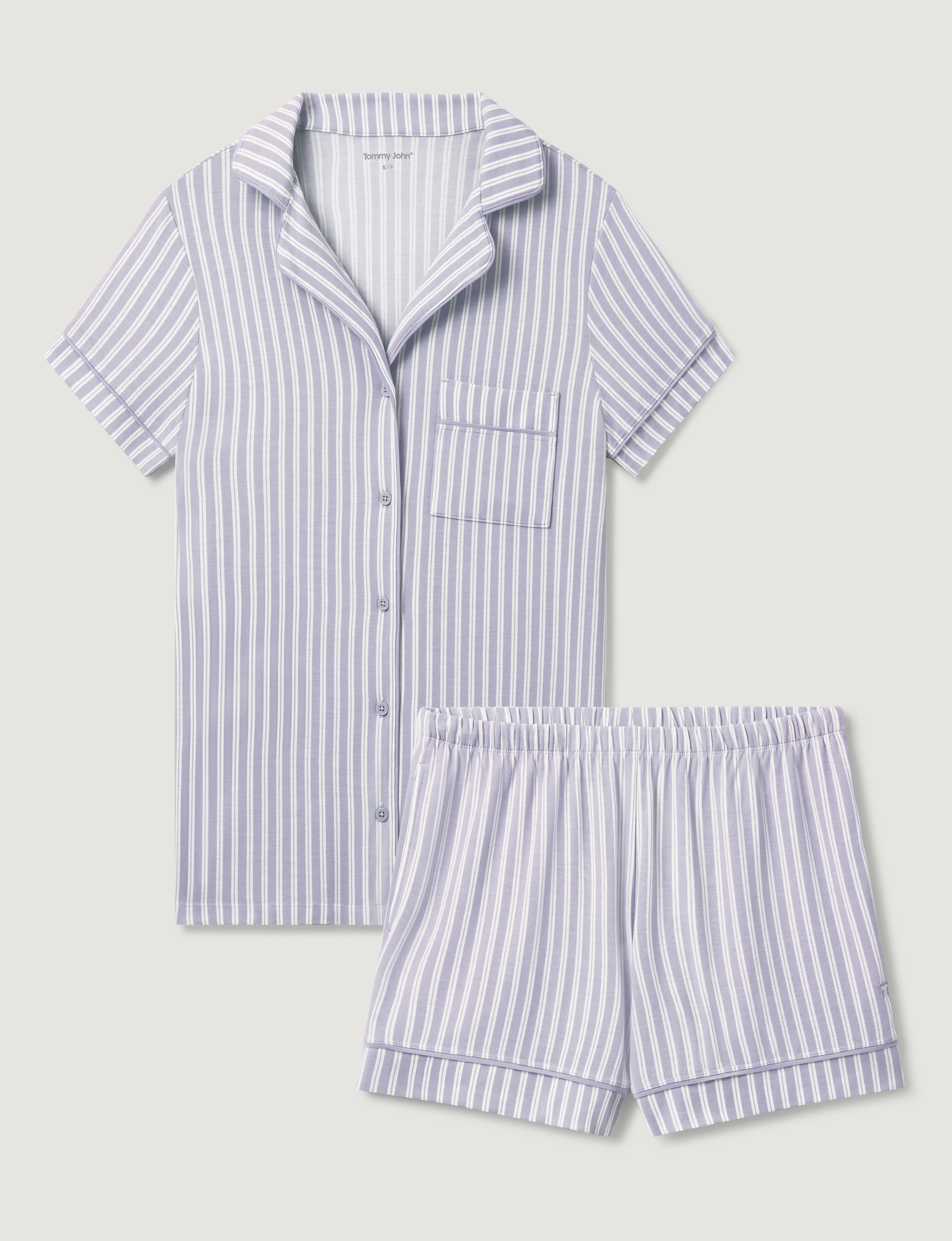 Women's Downtime Pajama Top & Short Set - Image 43