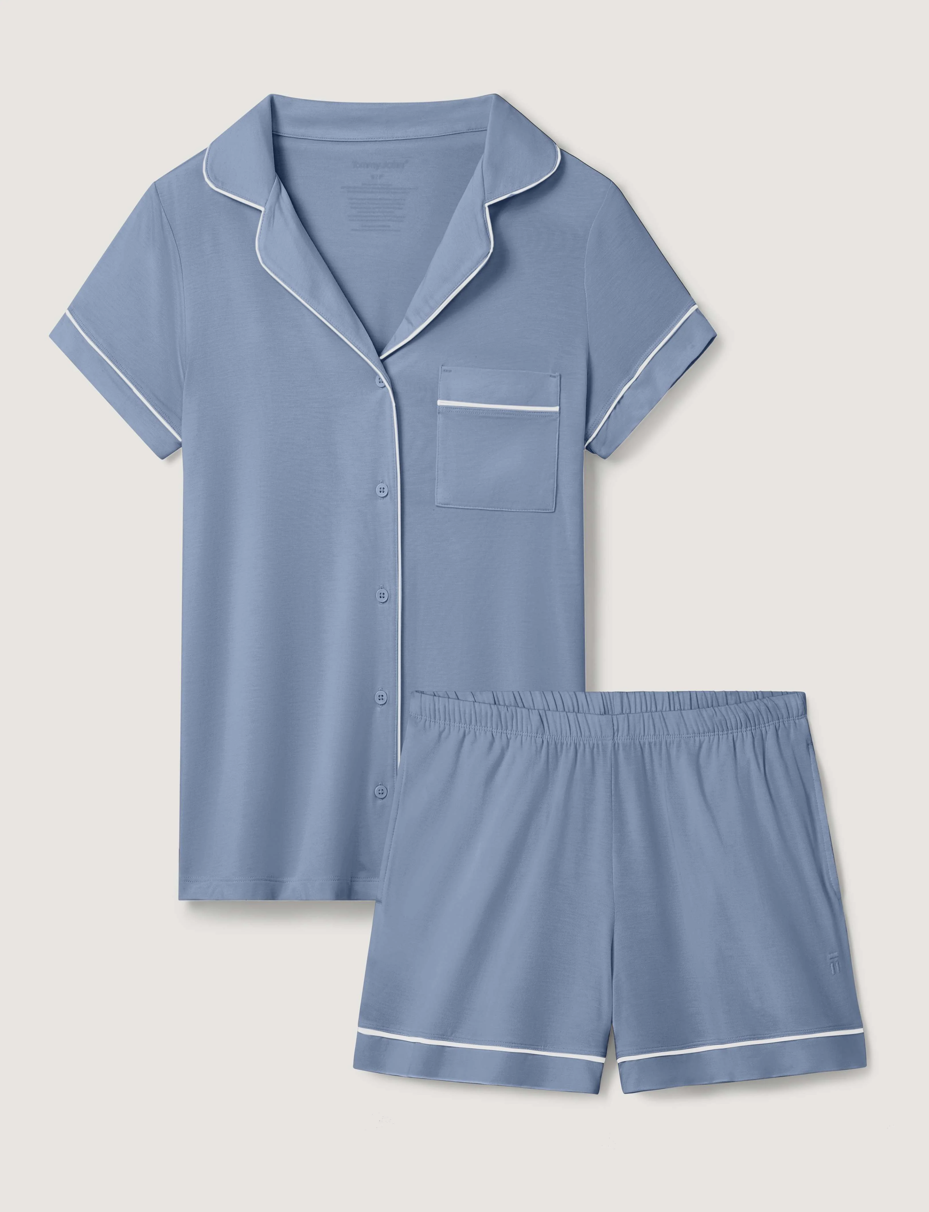 Women's Downtime Pajama Top & Short Set - Image 50
