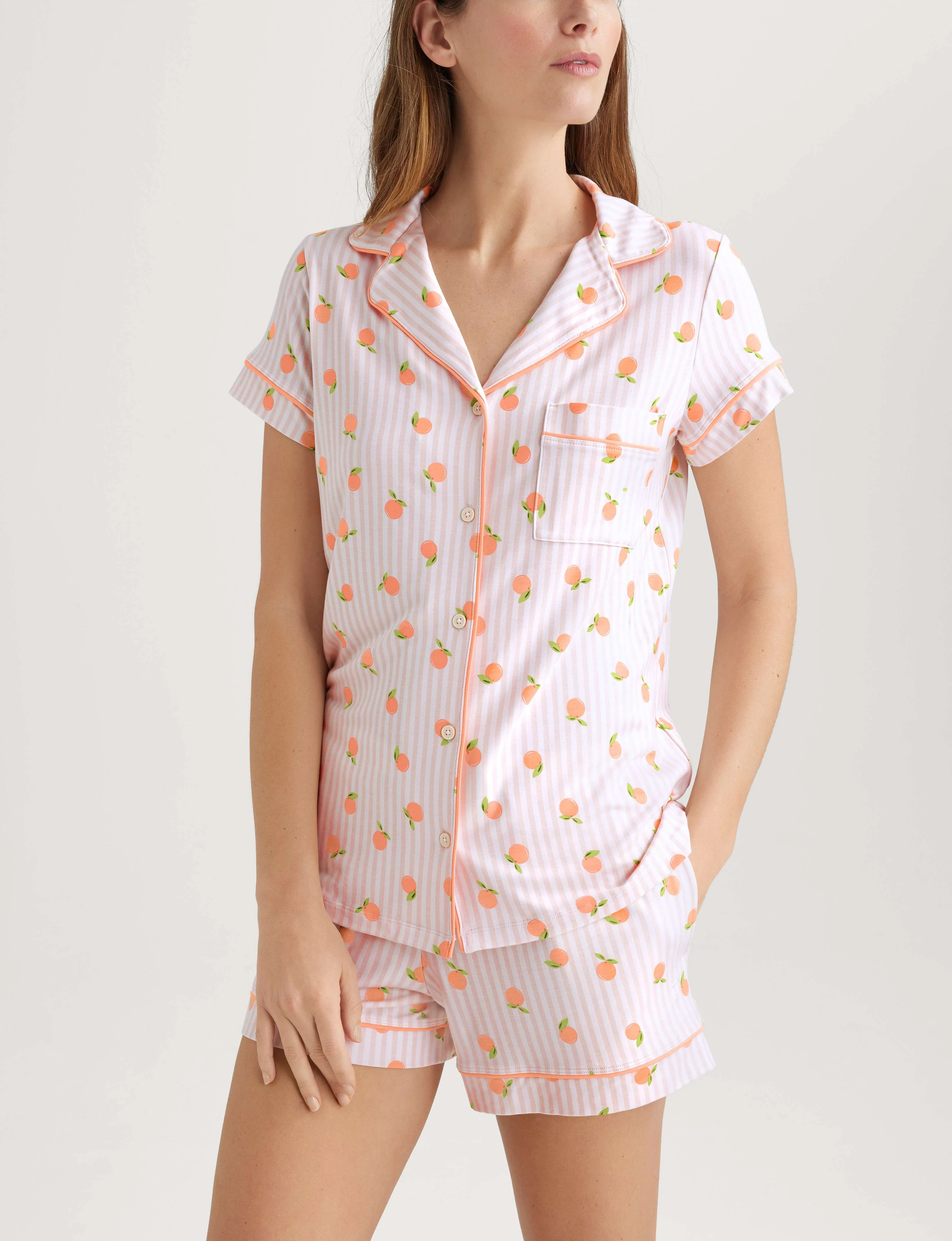 Women's Downtime Pajama Top & Short Set - Image 65