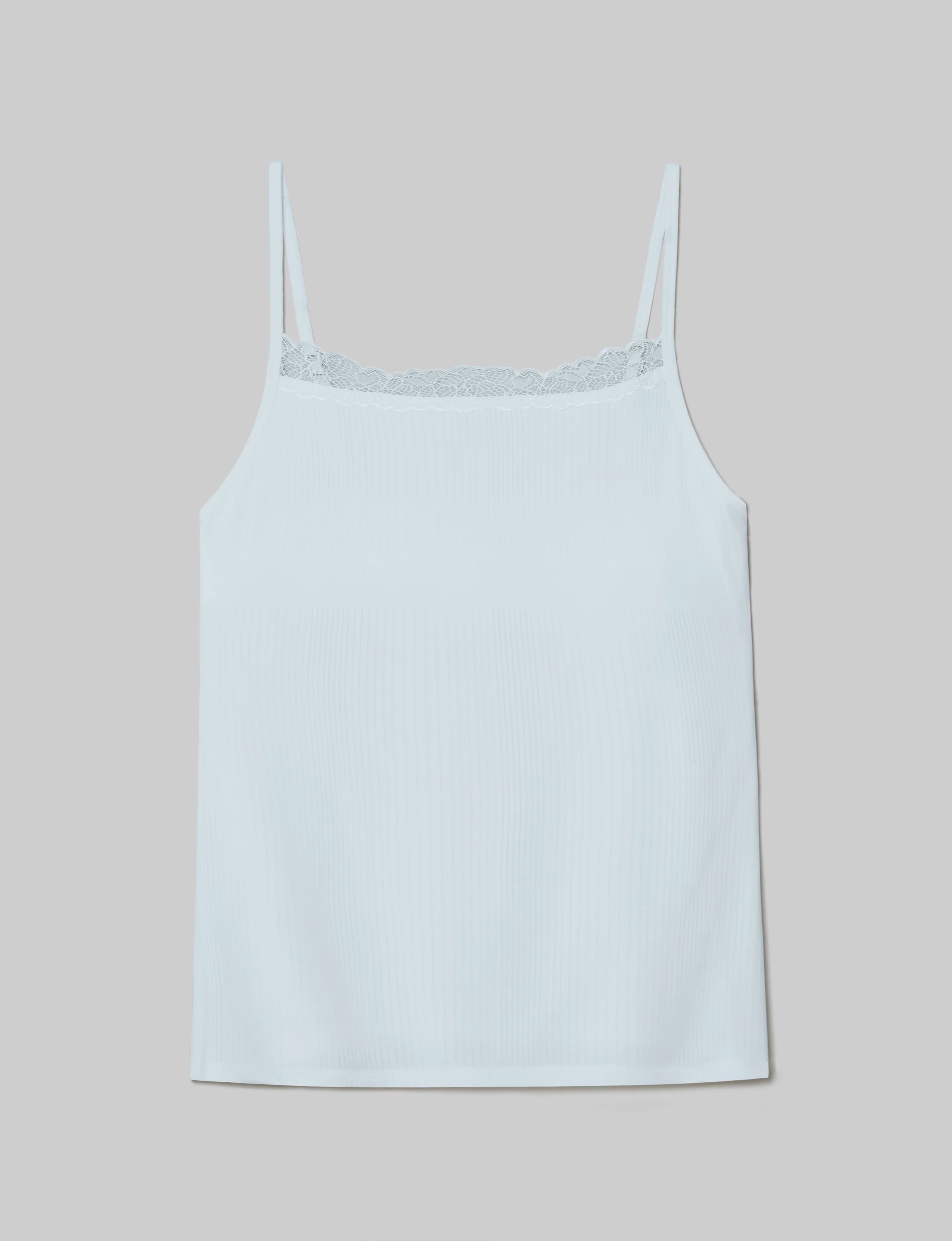 Women's Second Skin Luxe Rib Lace Cami - Image 8