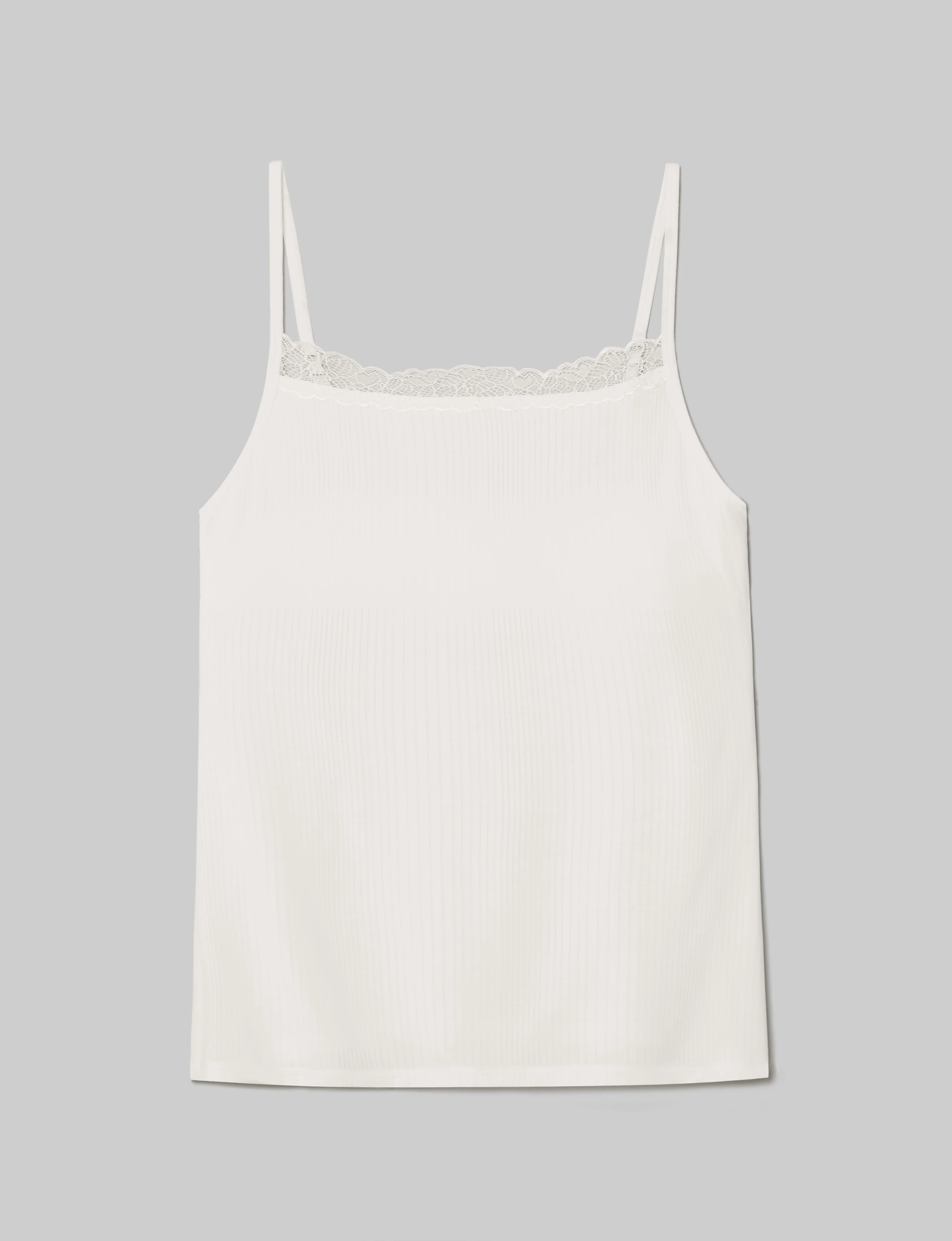 Women's Second Skin Luxe Rib Lace Cami - Image 9