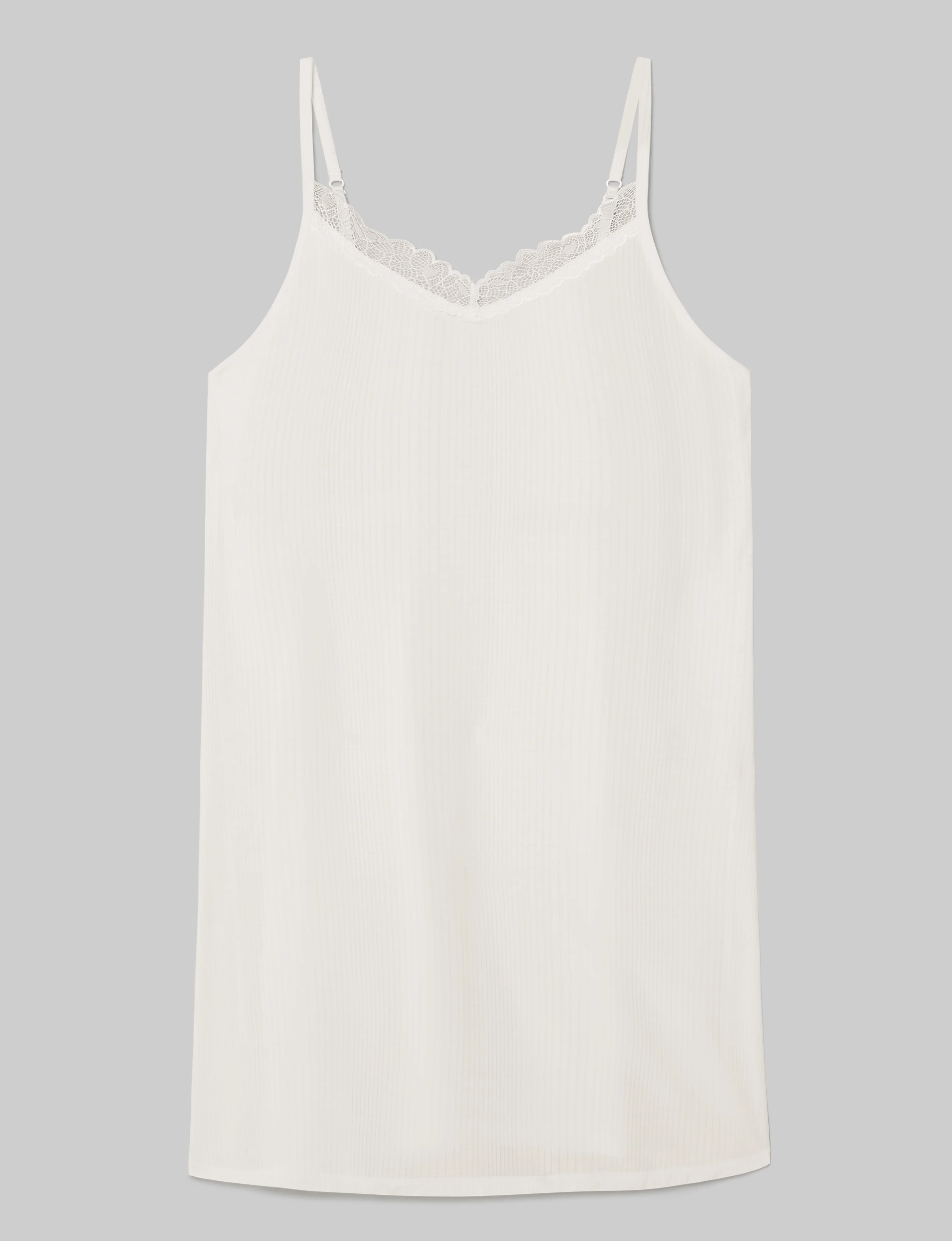 Women's Second Skin Luxe Rib Lace Chemise - Image 7