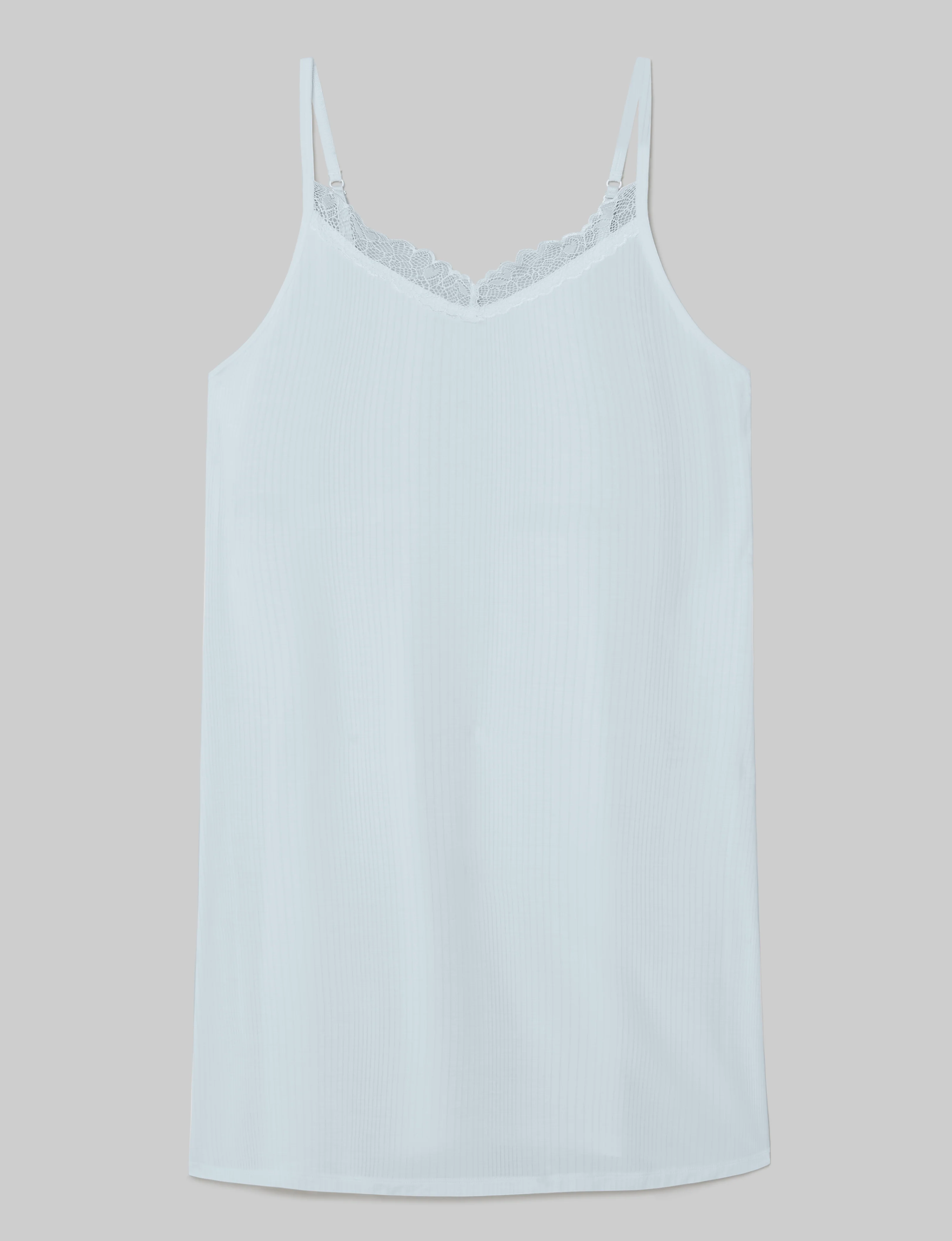 Women's Second Skin Luxe Rib Lace Chemise - Image 9