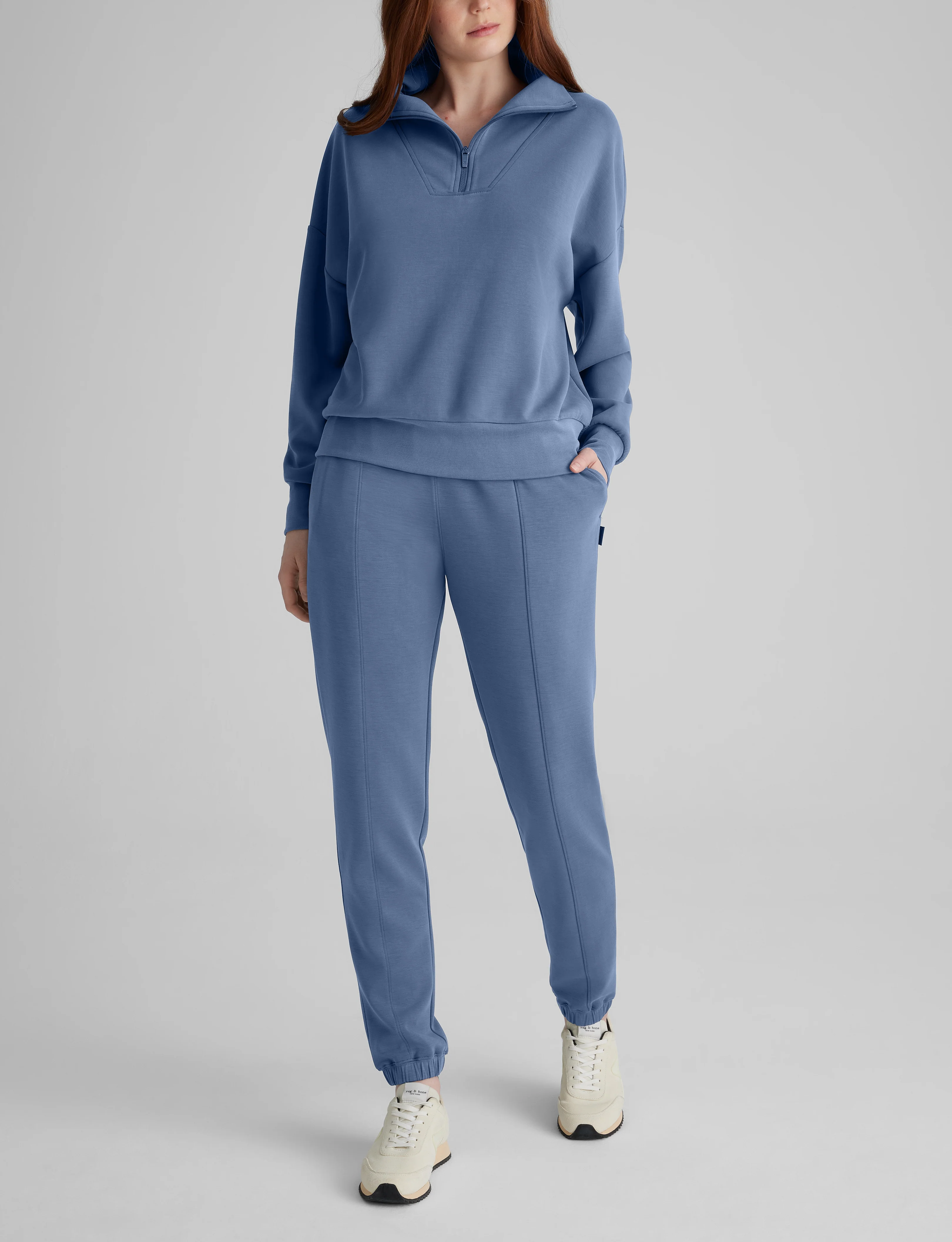 Women's Luxe Traveler Knit Quarter Zip & Jogger Set - Image 10