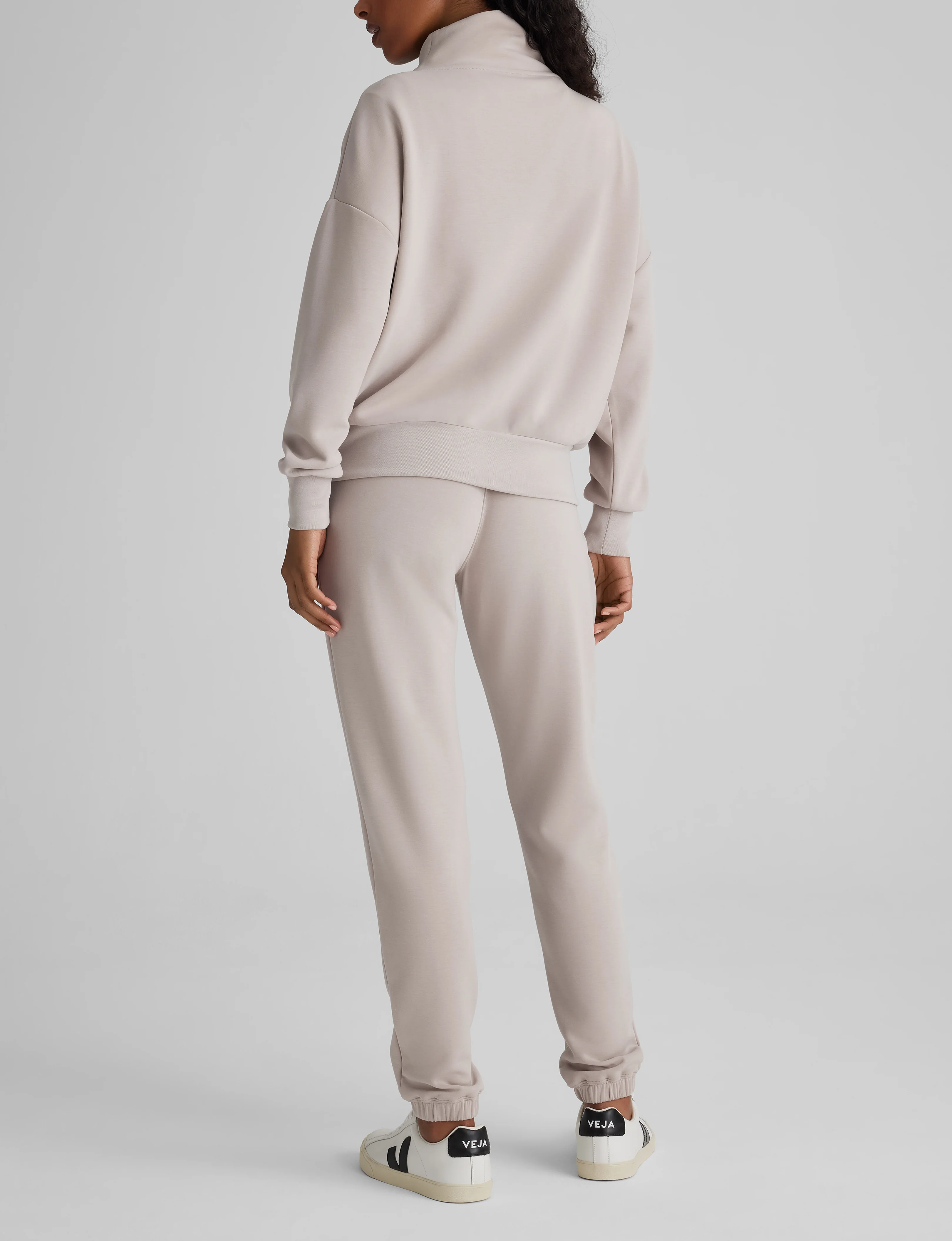 Women's Luxe Traveler Knit Quarter Zip & Jogger Set - Image 15