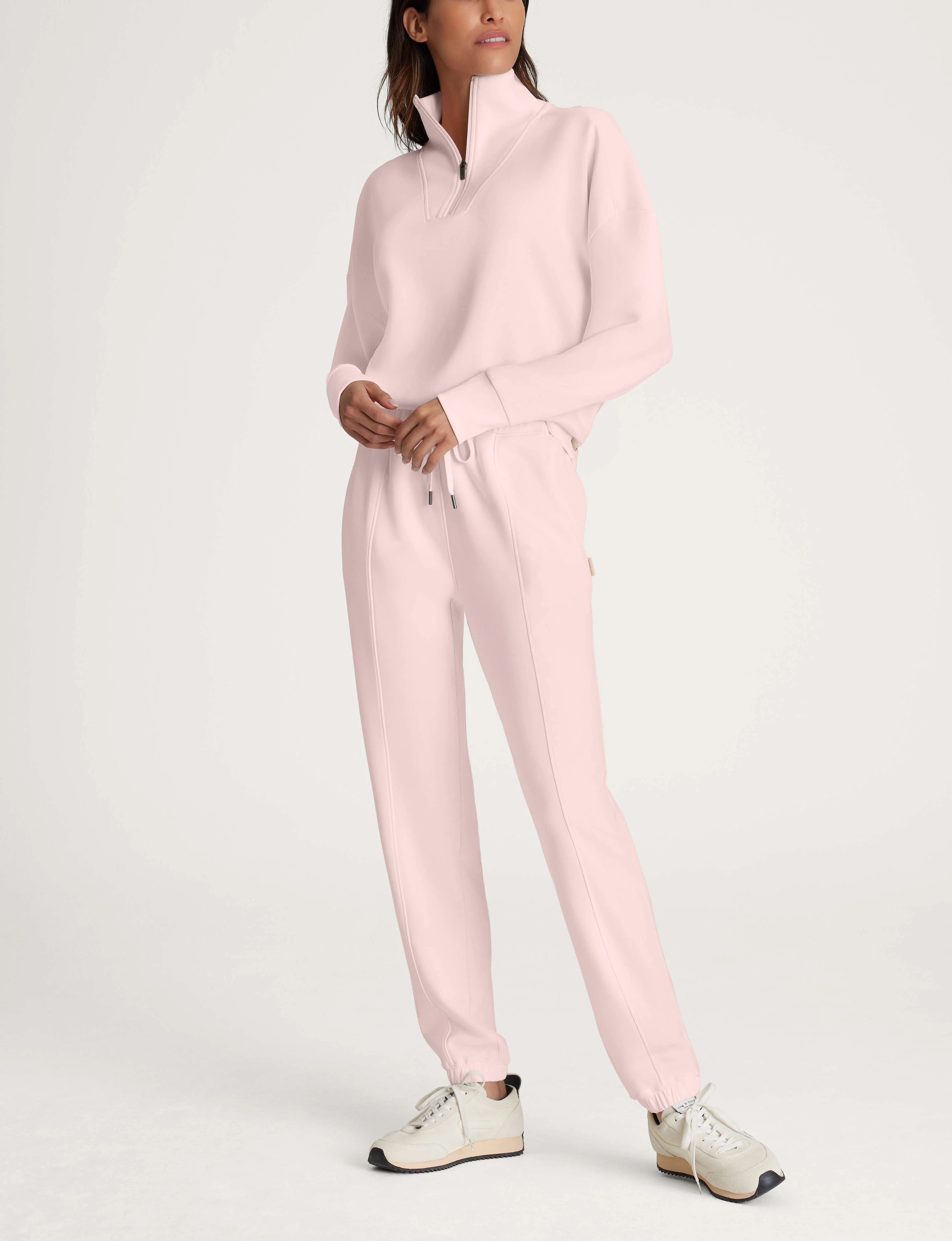 Women's Luxe Traveler Knit Quarter Zip & Jogger Set - Image 26