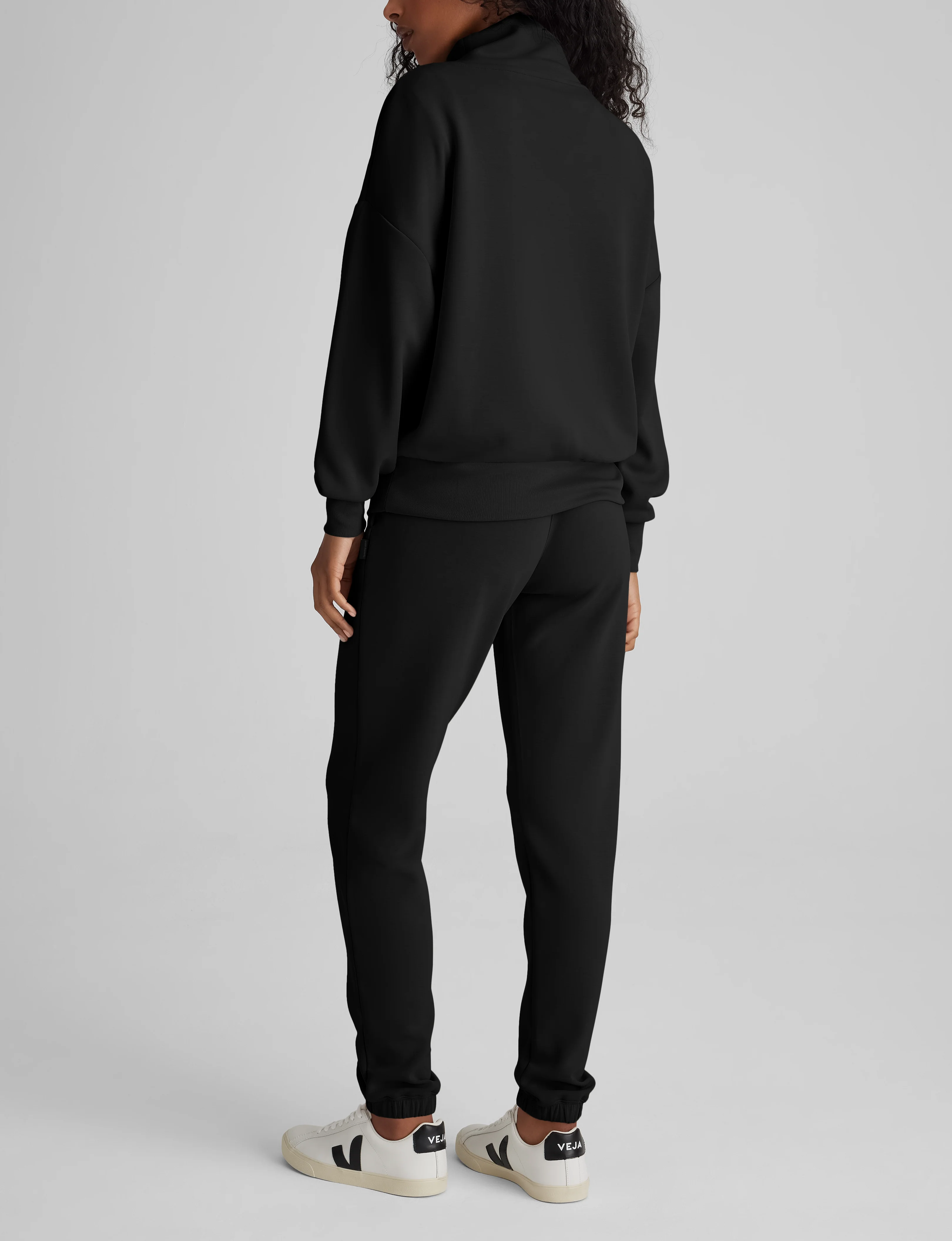Women's Luxe Traveler Knit Quarter Zip & Jogger Set - Image 6