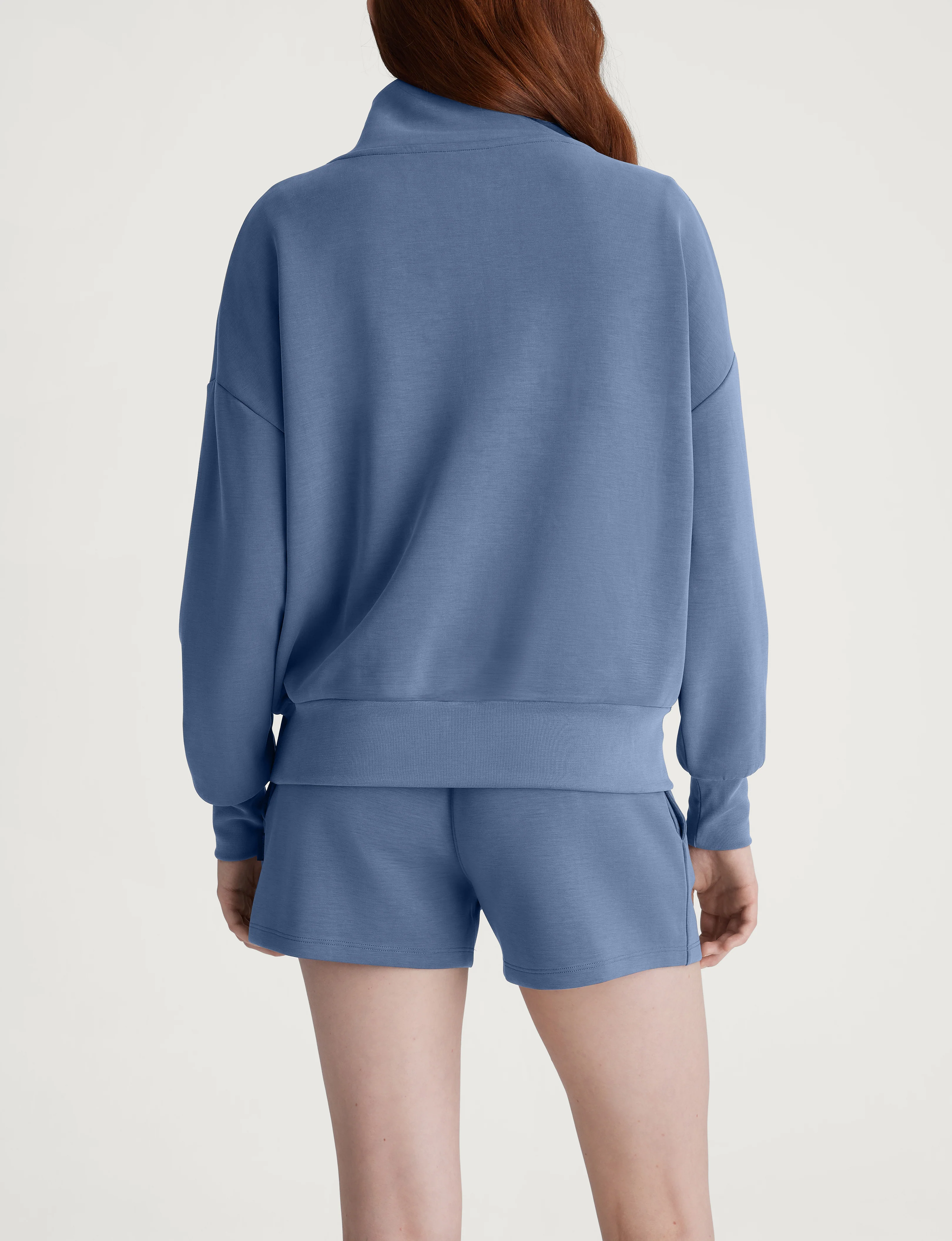 Women's Luxe Traveler Knit Quarter Zip & Short Set - Image 26