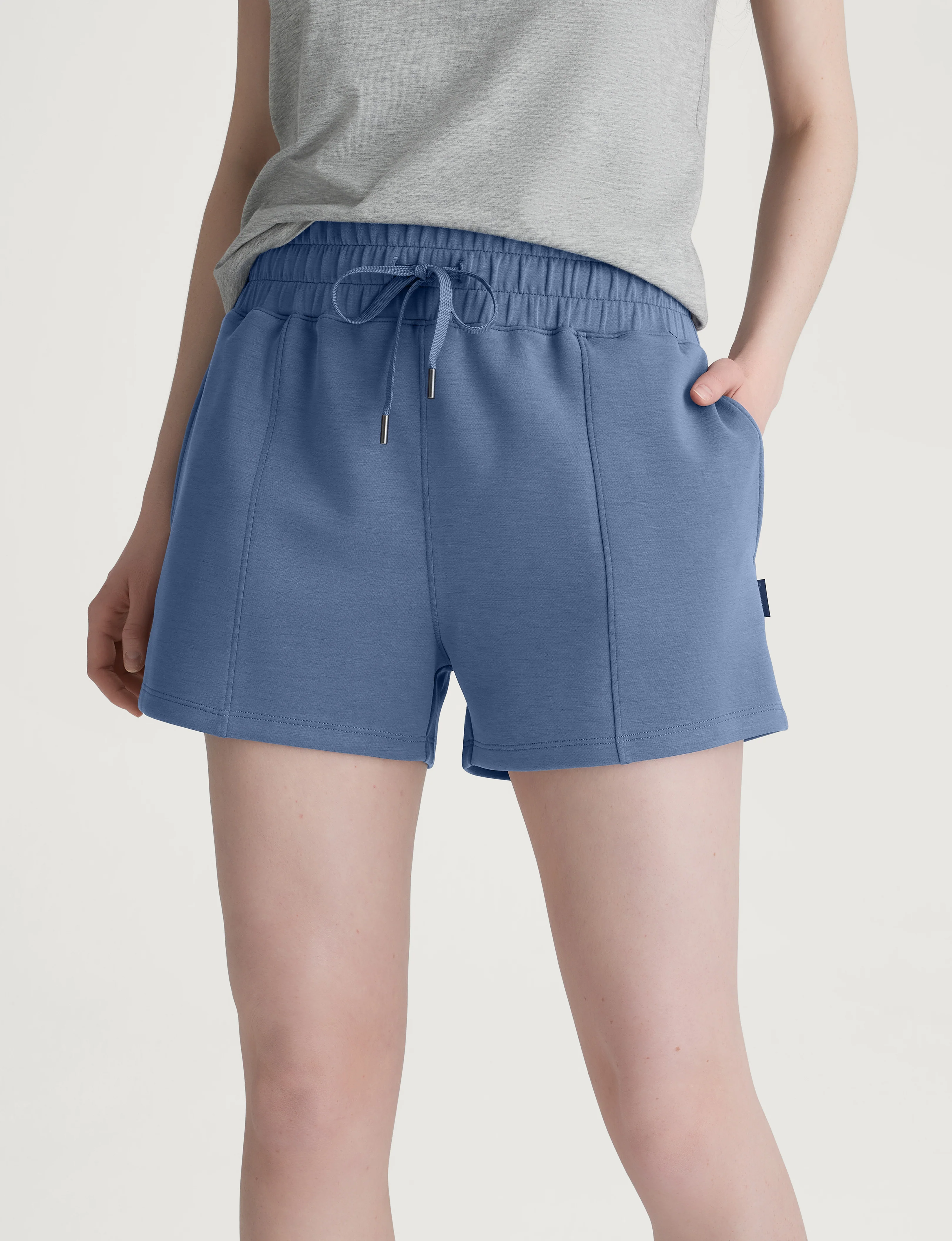 Women's Luxe Traveler Knit Quarter Zip & Short Set - Image 27