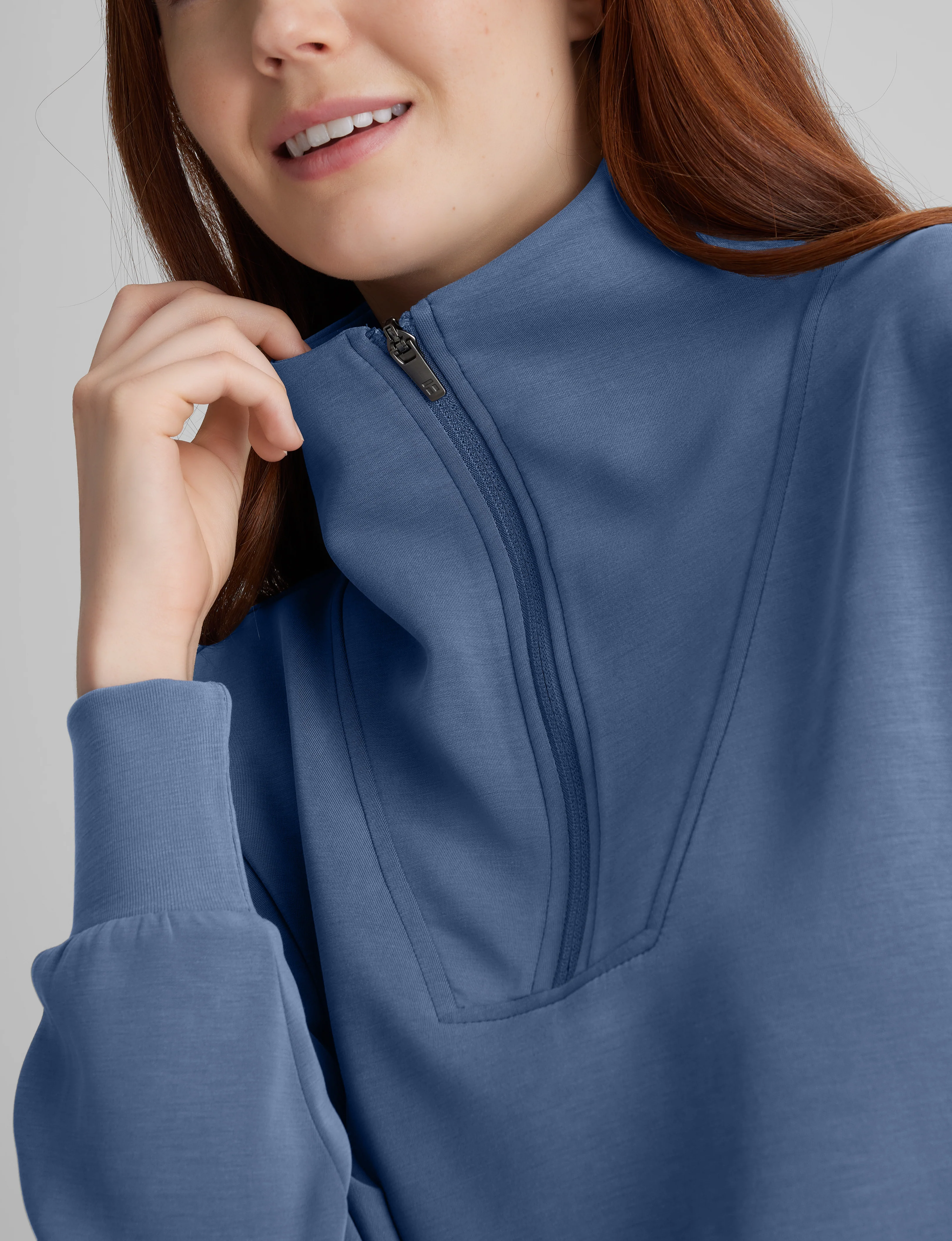 Women’s Luxe Traveler Knit Quarter-Zip - Image 7