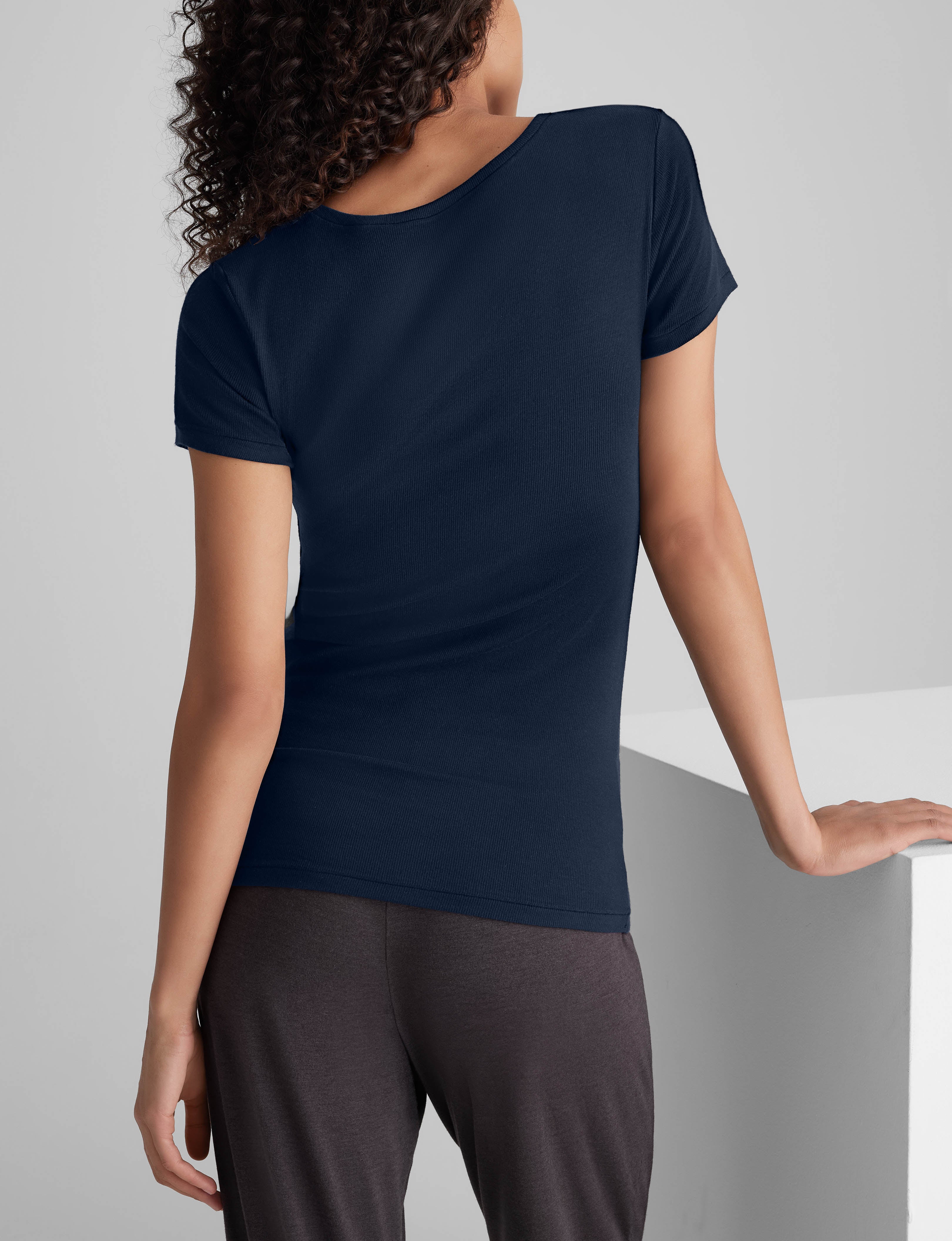 Women's Micro Rib Cap Sleeve Tee - Image 12