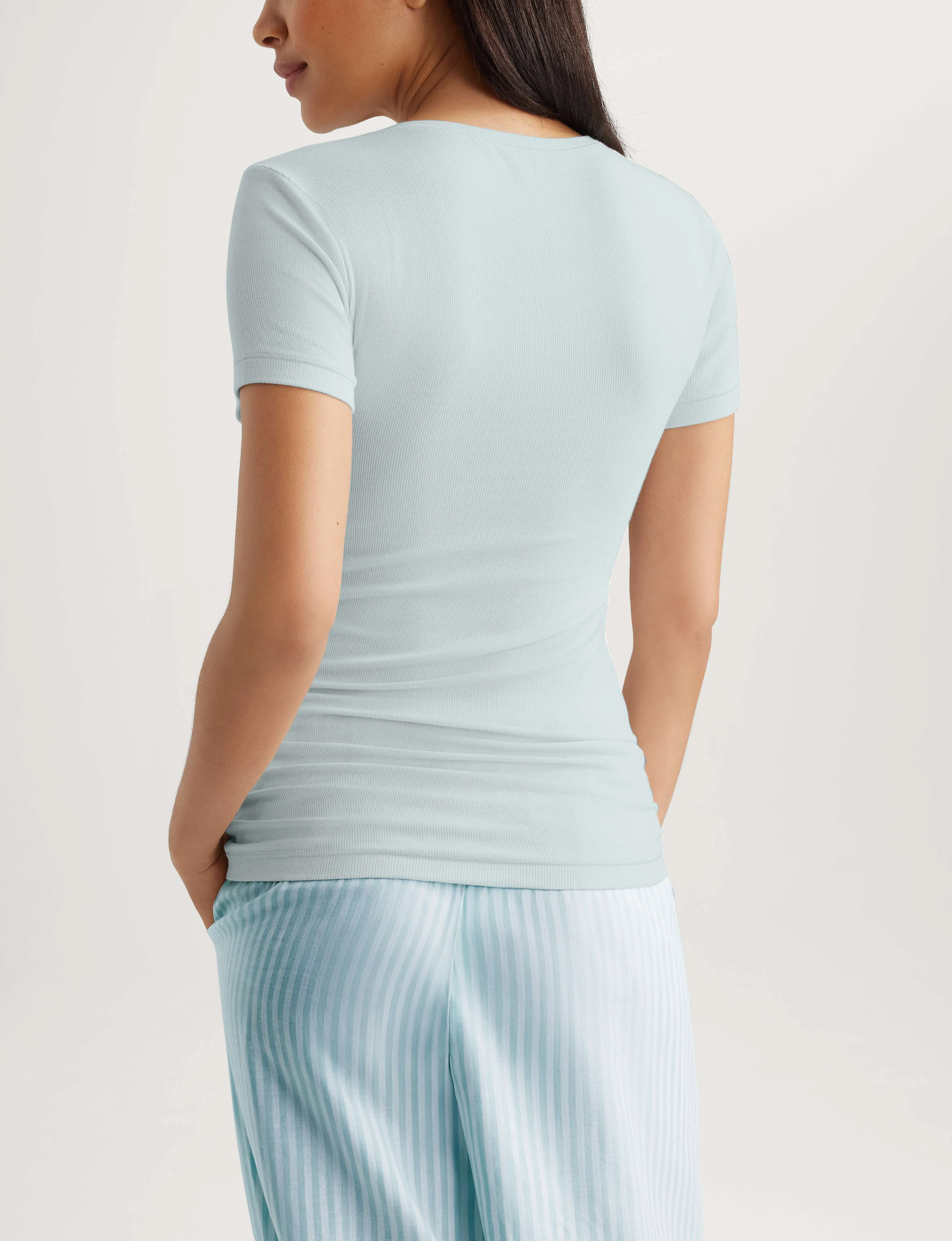 Women's Micro Rib Cap Sleeve Tee - Image 31