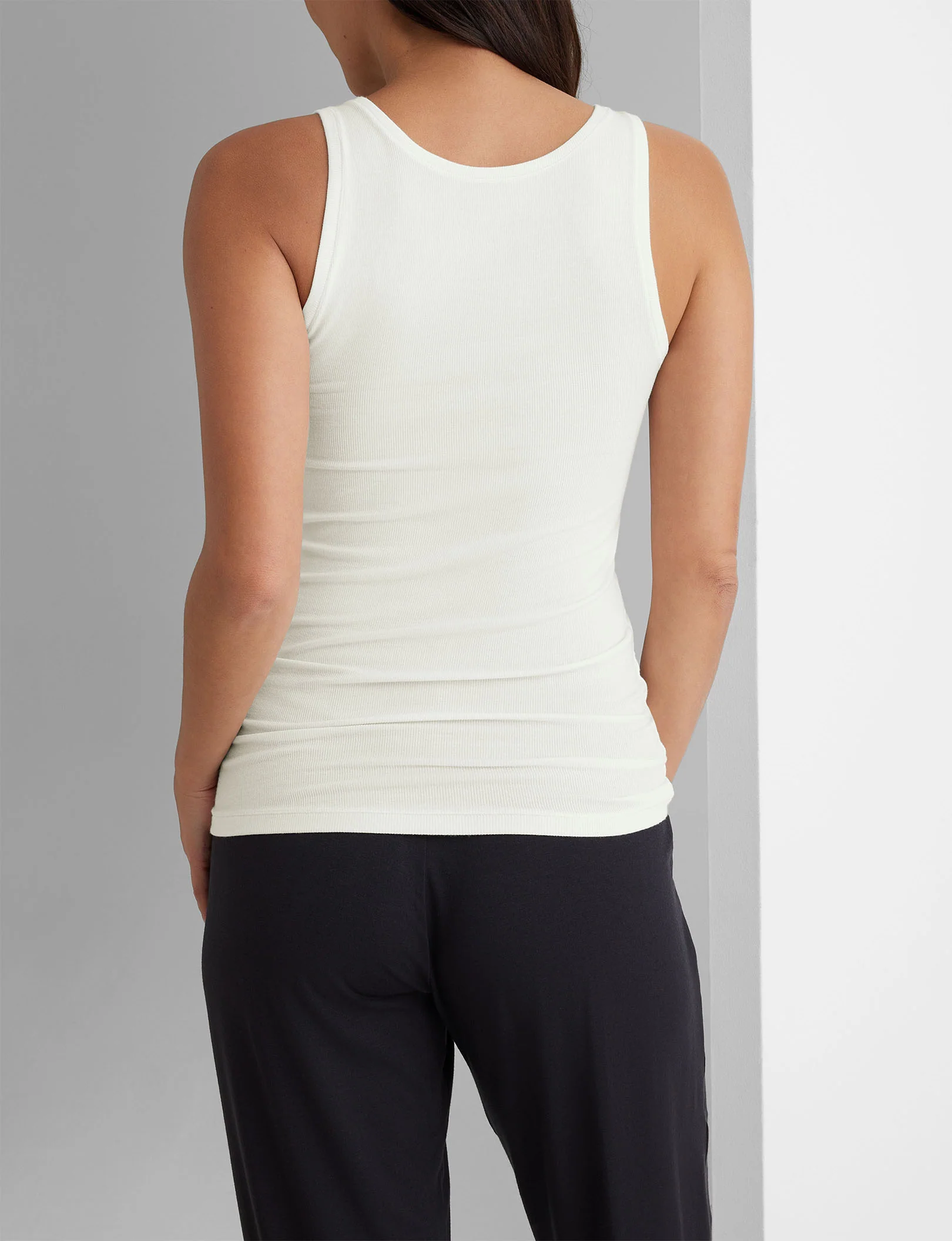 Women's Micro Rib Fitted Tank - Image 8