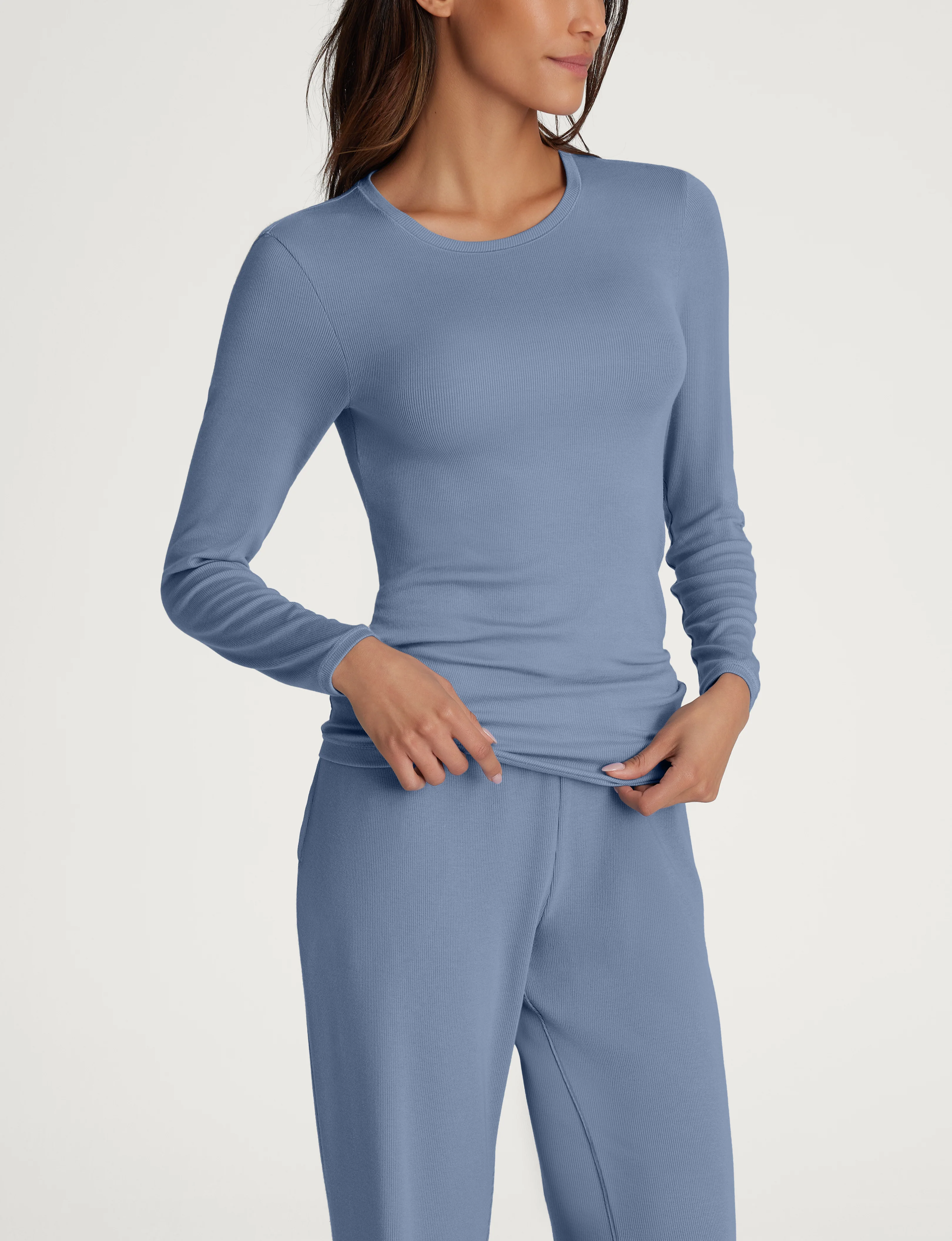 Women's Micro Rib Long Sleeve Tee - Image 13