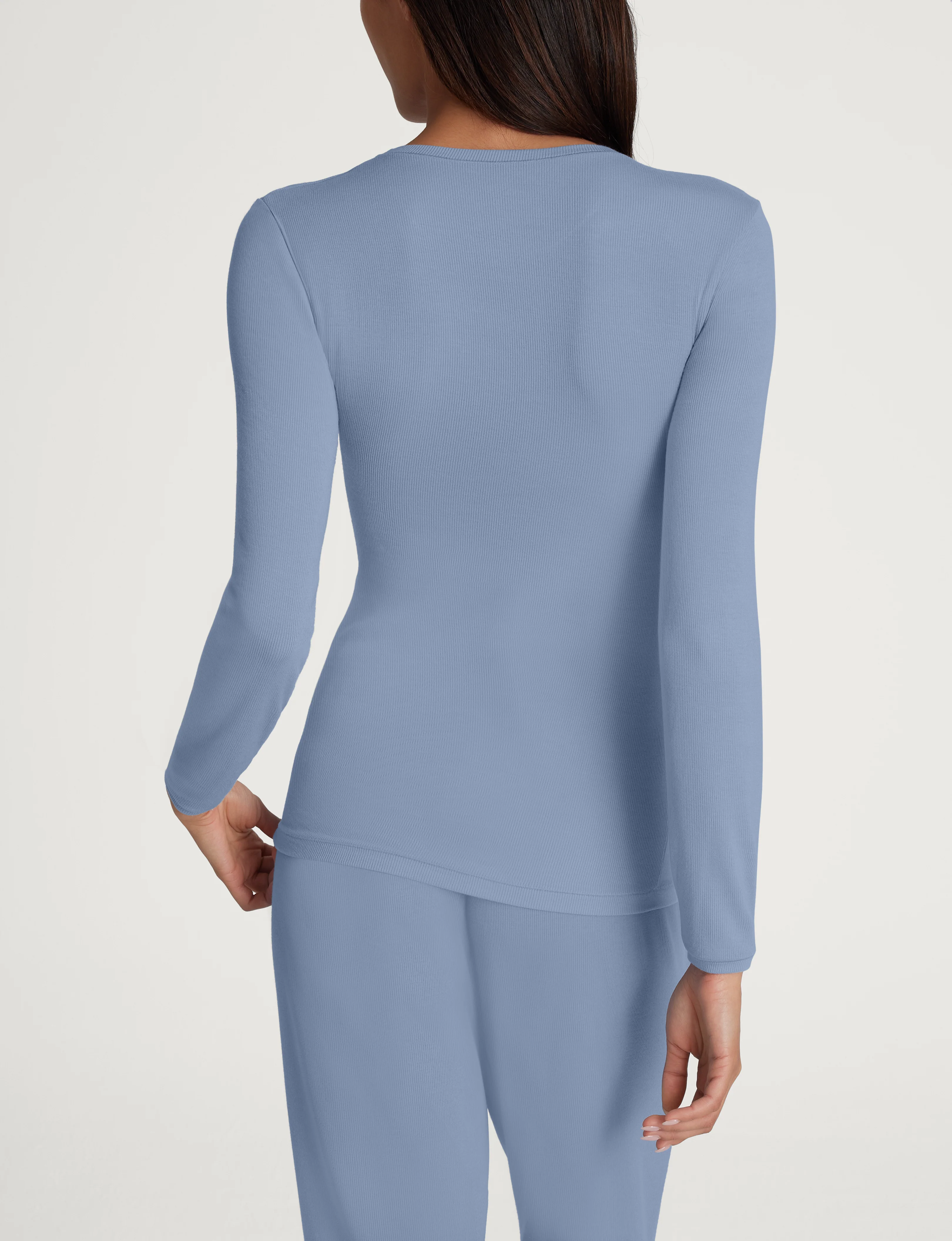 Women's Micro Rib Long Sleeve Tee - Image 14