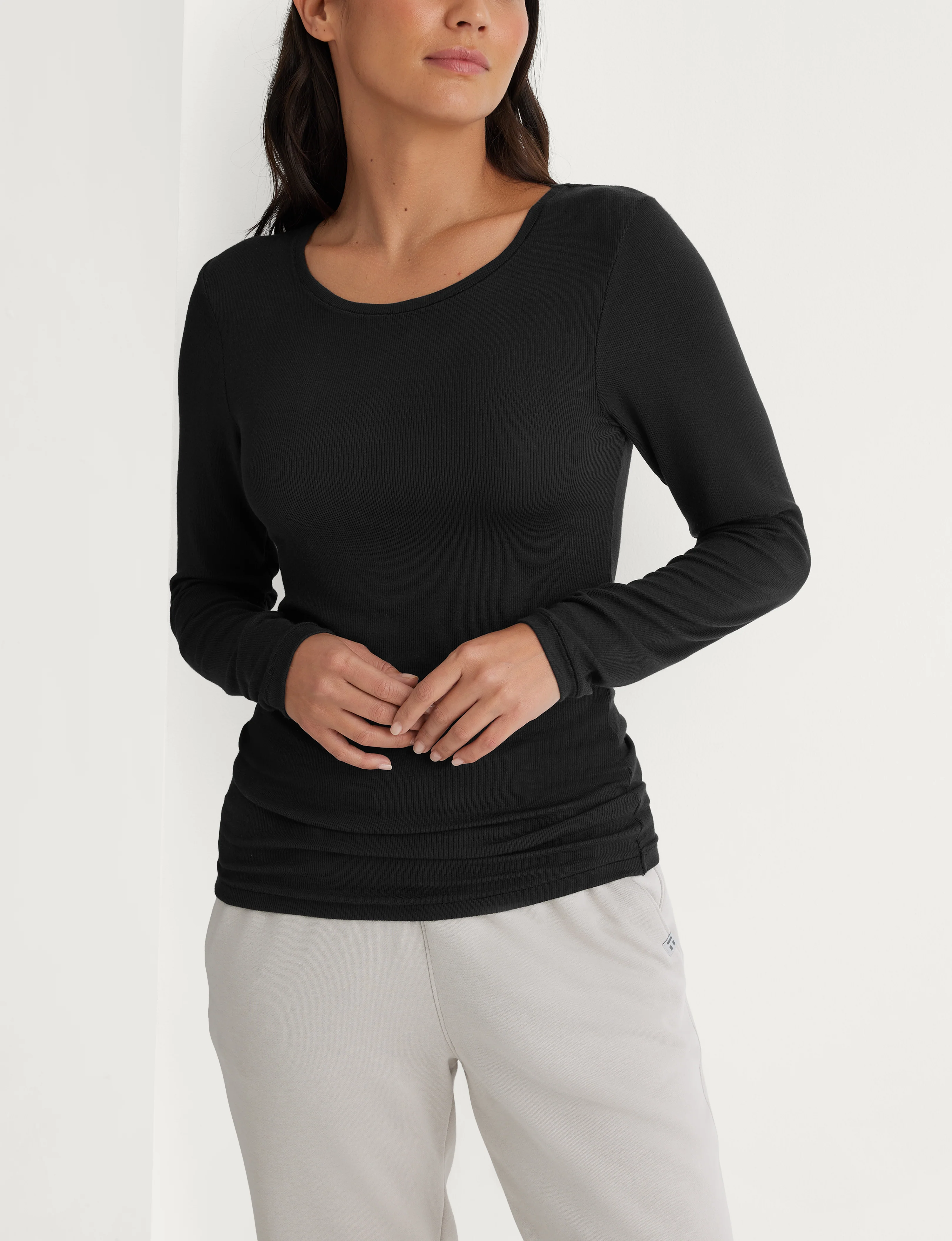 Women's Micro Rib Long Sleeve Tee - Image 17