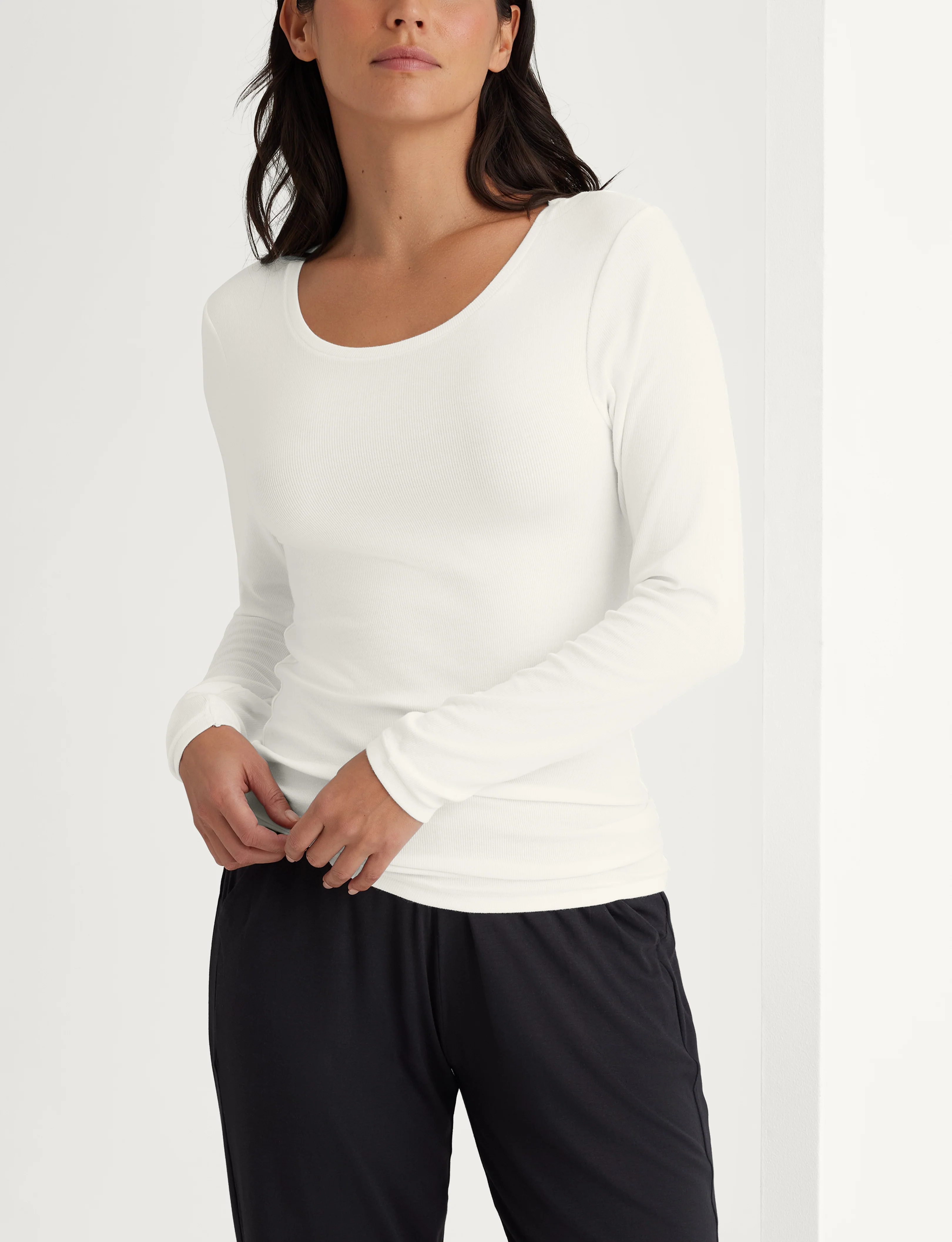 Women's Micro Rib Long Sleeve Tee - Image 21