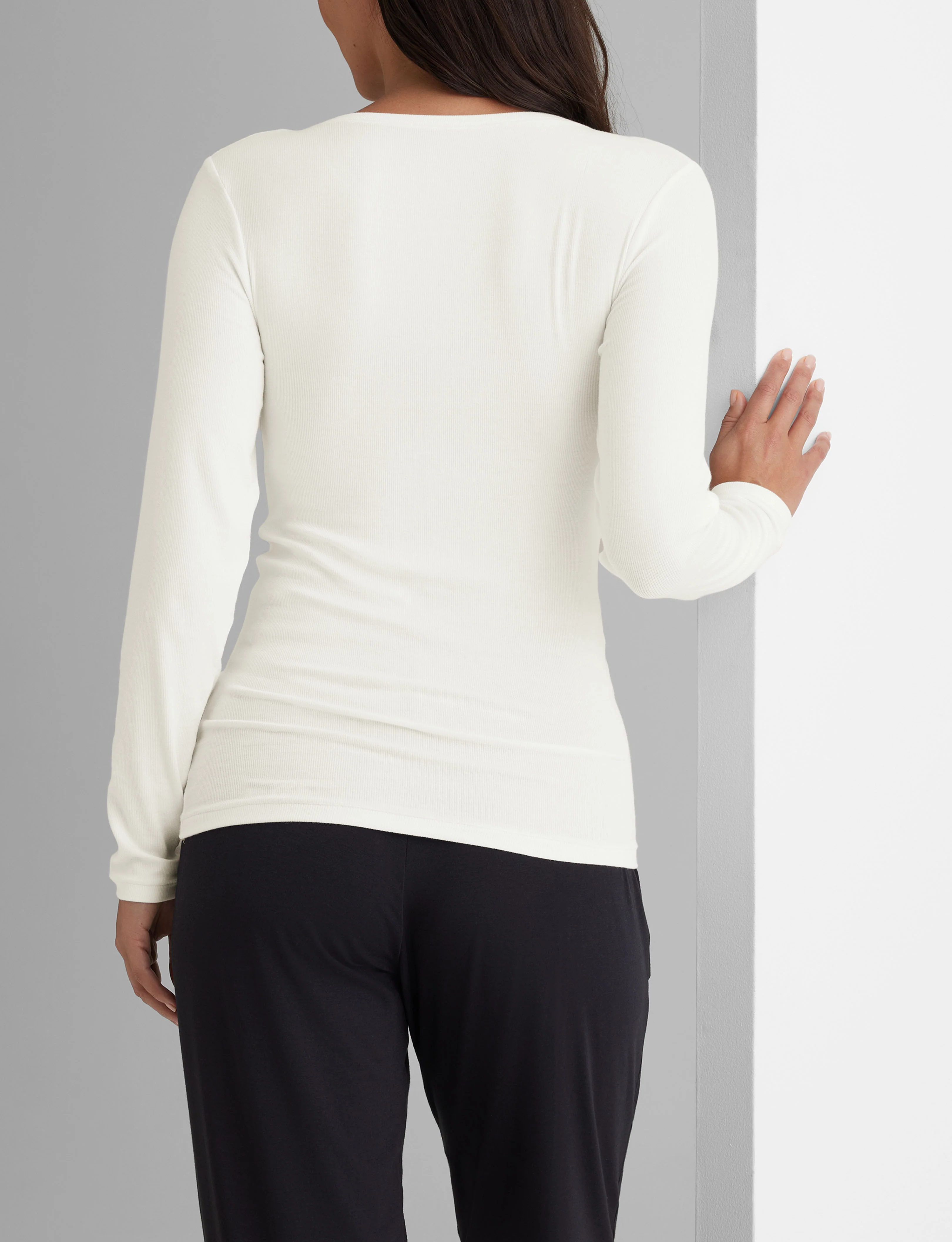 Women's Micro Rib Long Sleeve Tee - Image 7