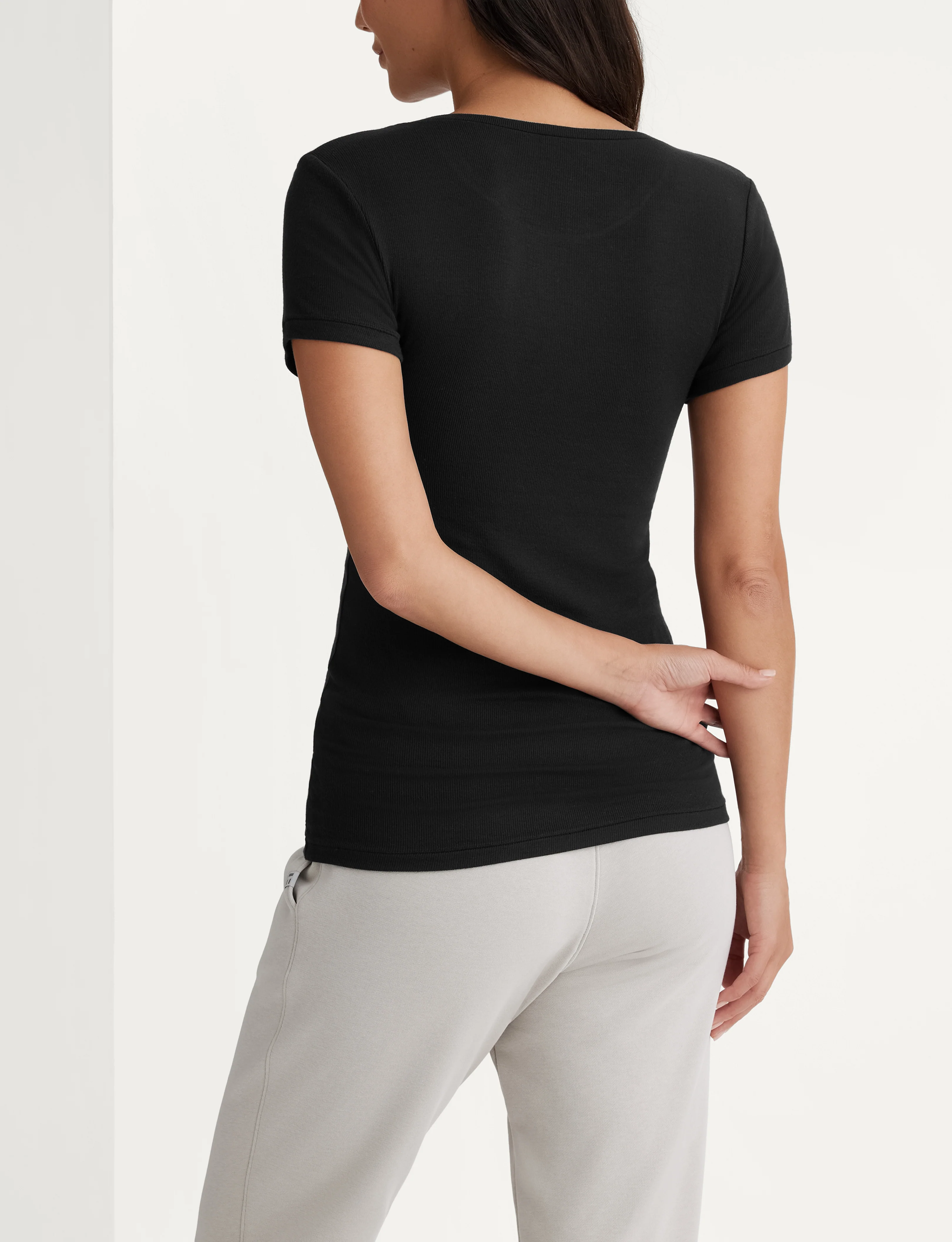 Women's Micro Rib Tee & Short Set - Image 4