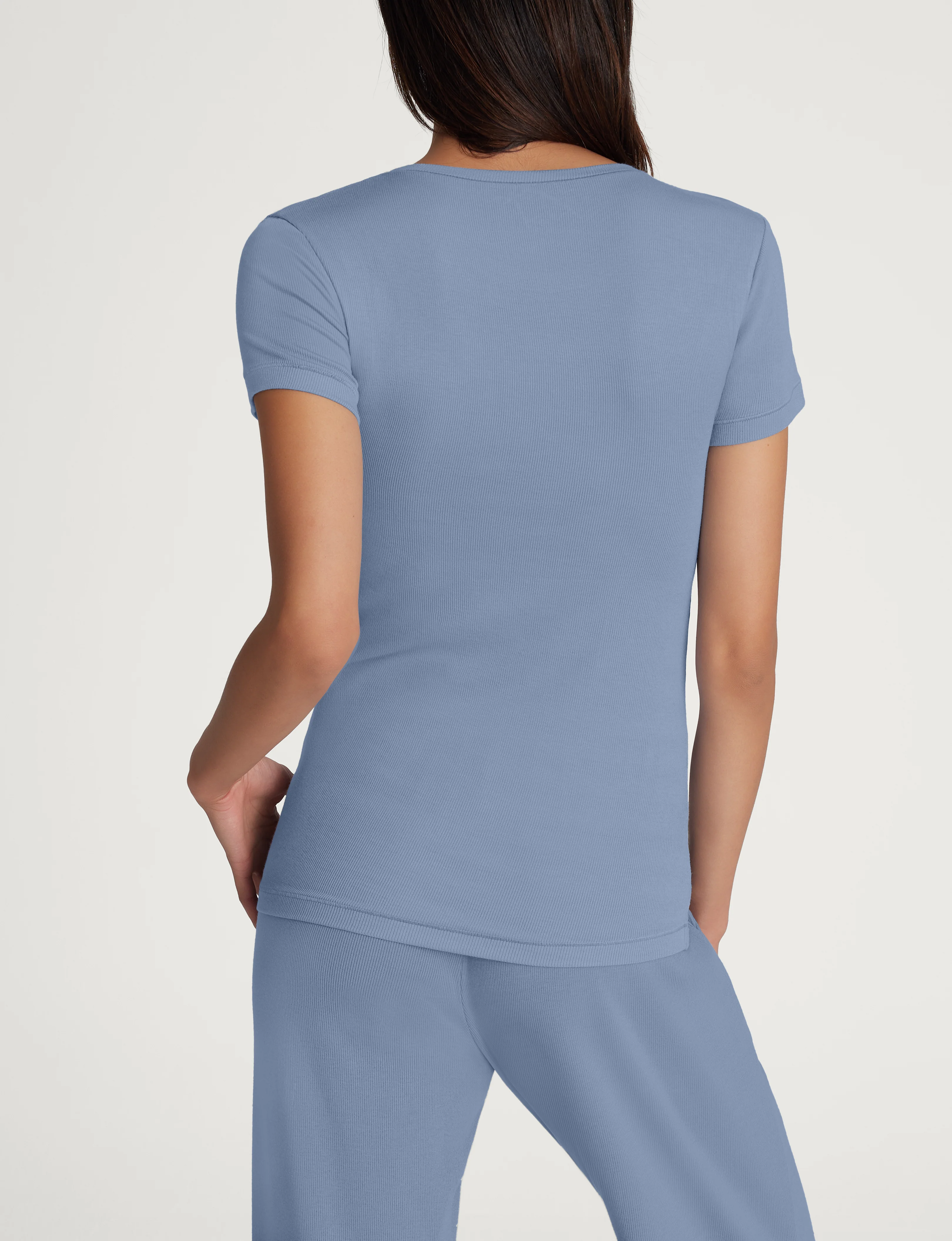 Women's Micro Rib Tee & Short Set - Image 8