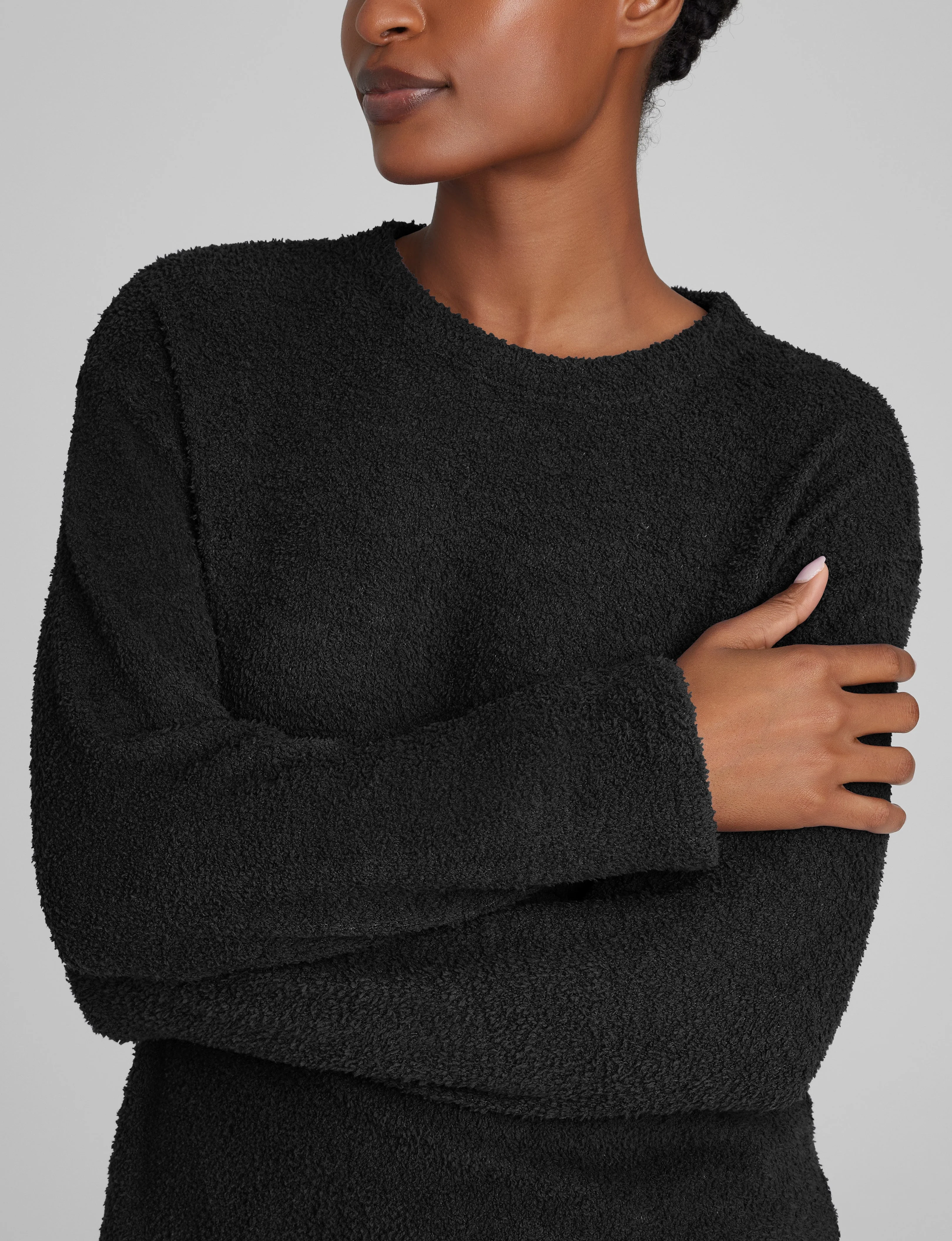 Women's Plush Crewneck Sweatshirt - Image 4