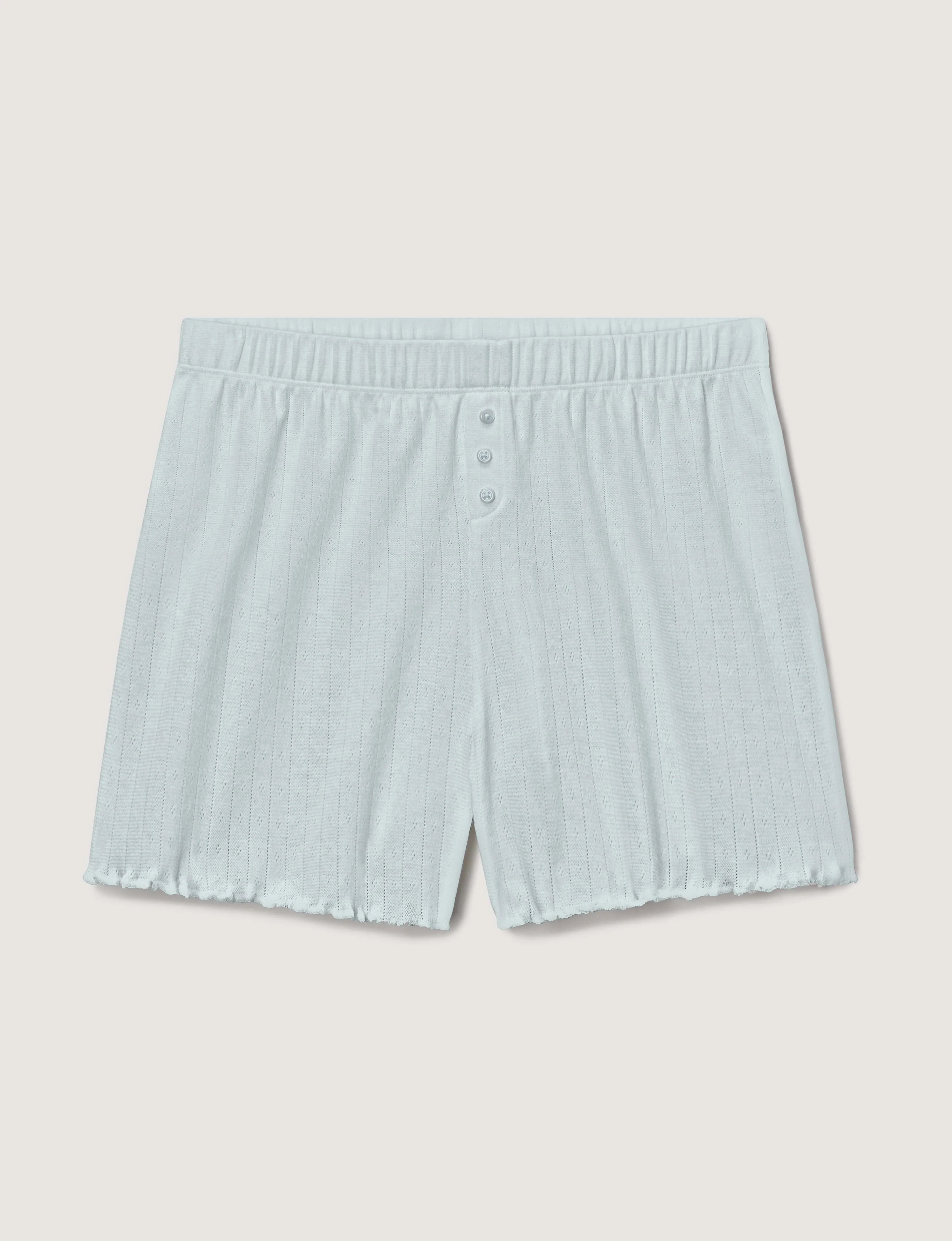 Women's Pointelle Rib Sleep Short - Image 8