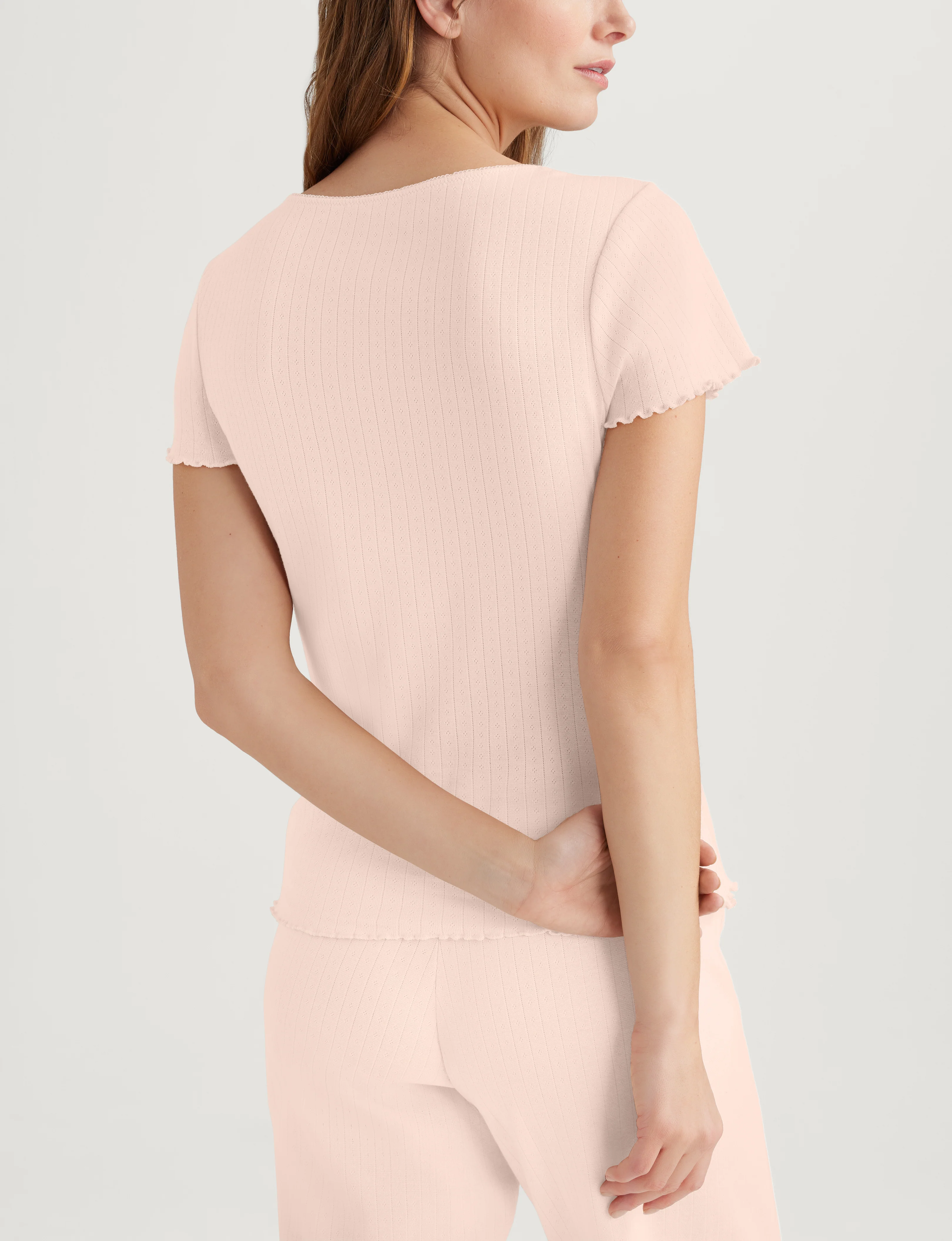 Women's Pointelle Rib Tee - Image 10