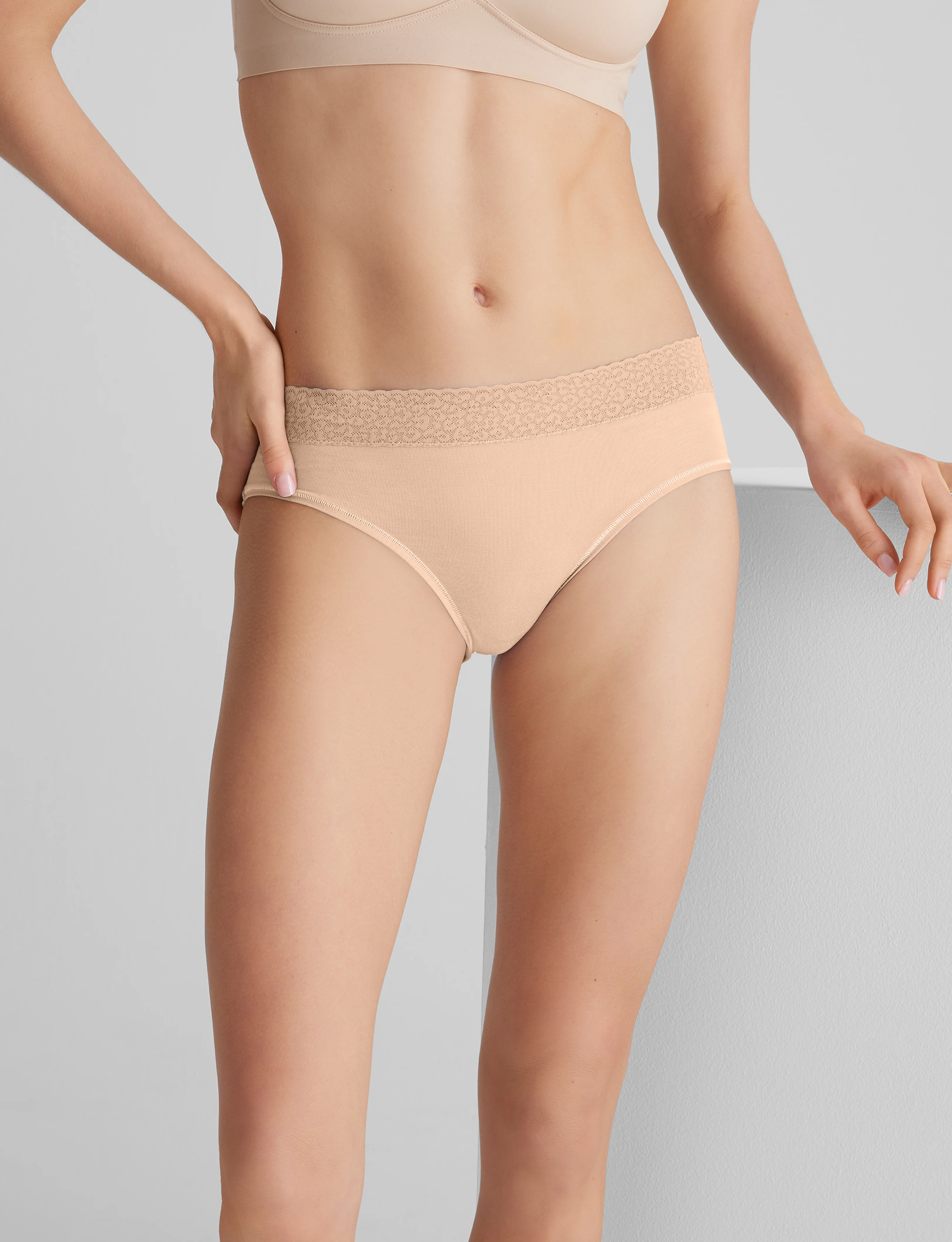 Women's Second Skin Brief, Lace Waist - Image 11