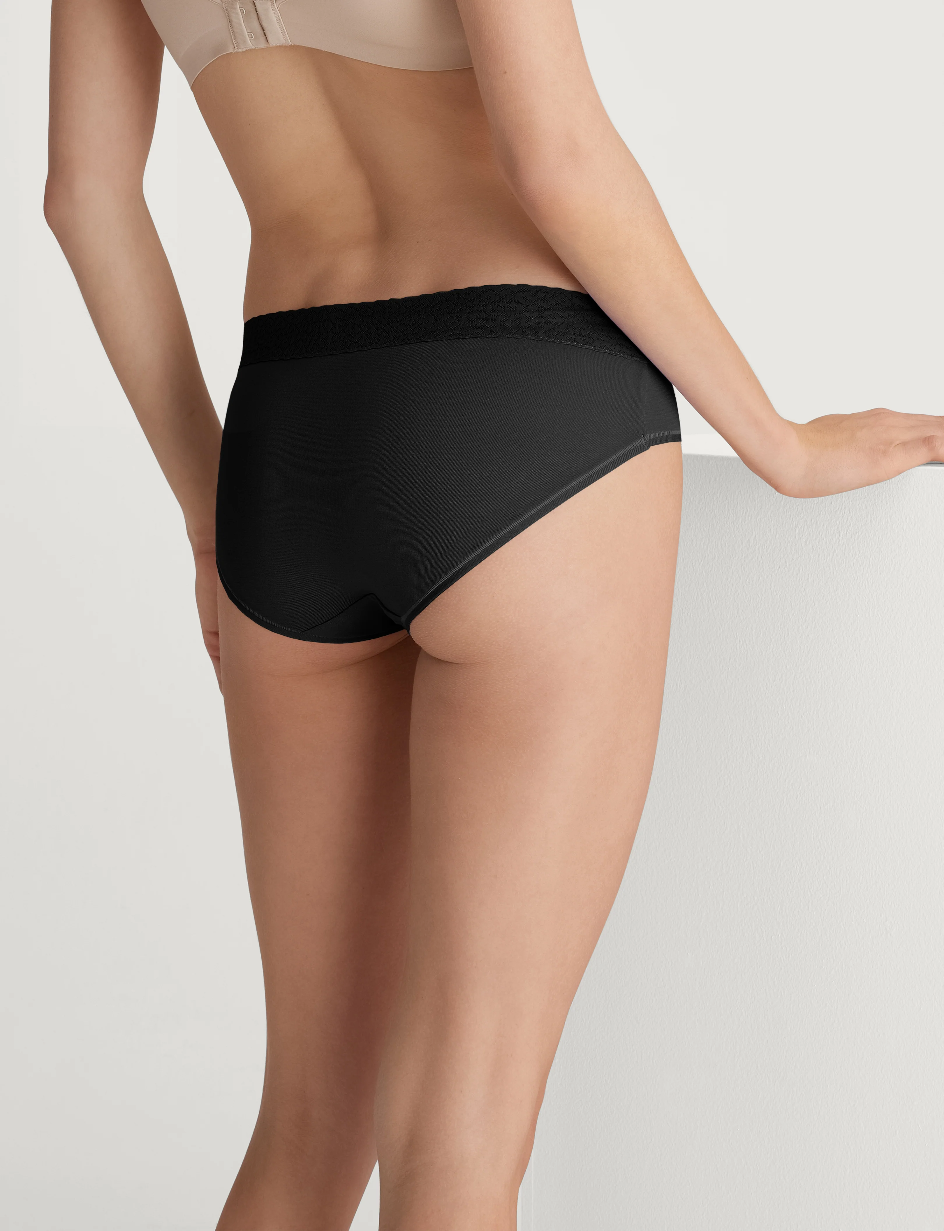 Women's Second Skin Brief, Lace Waist - Image 4