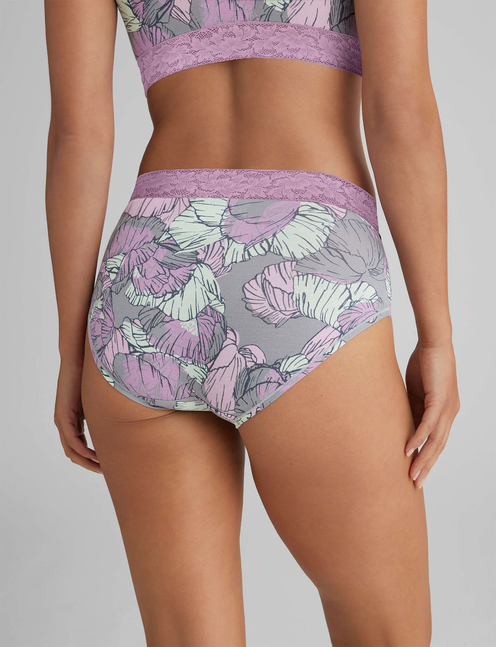 Women's Second Skin High Rise Brief, Lace Waist - Image 15
