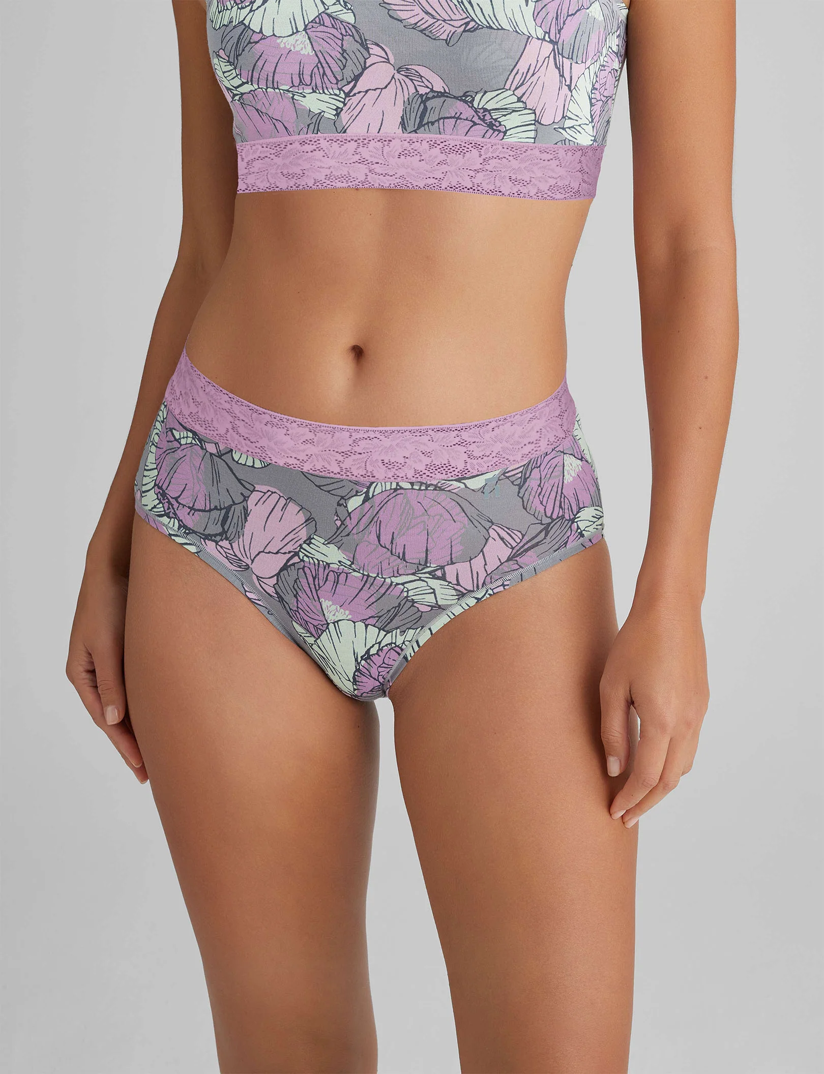 Women's Second Skin High Rise Brief, Lace Waist - Image 17
