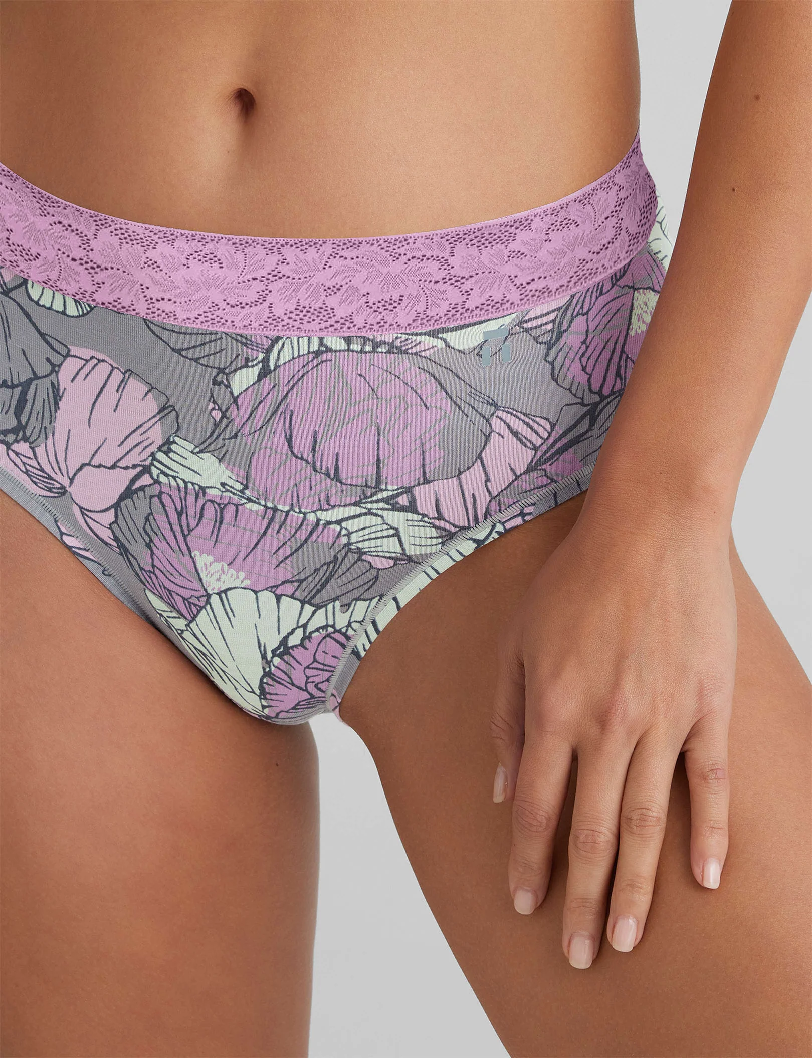Women's Second Skin High Rise Brief, Lace Waist - Image 21
