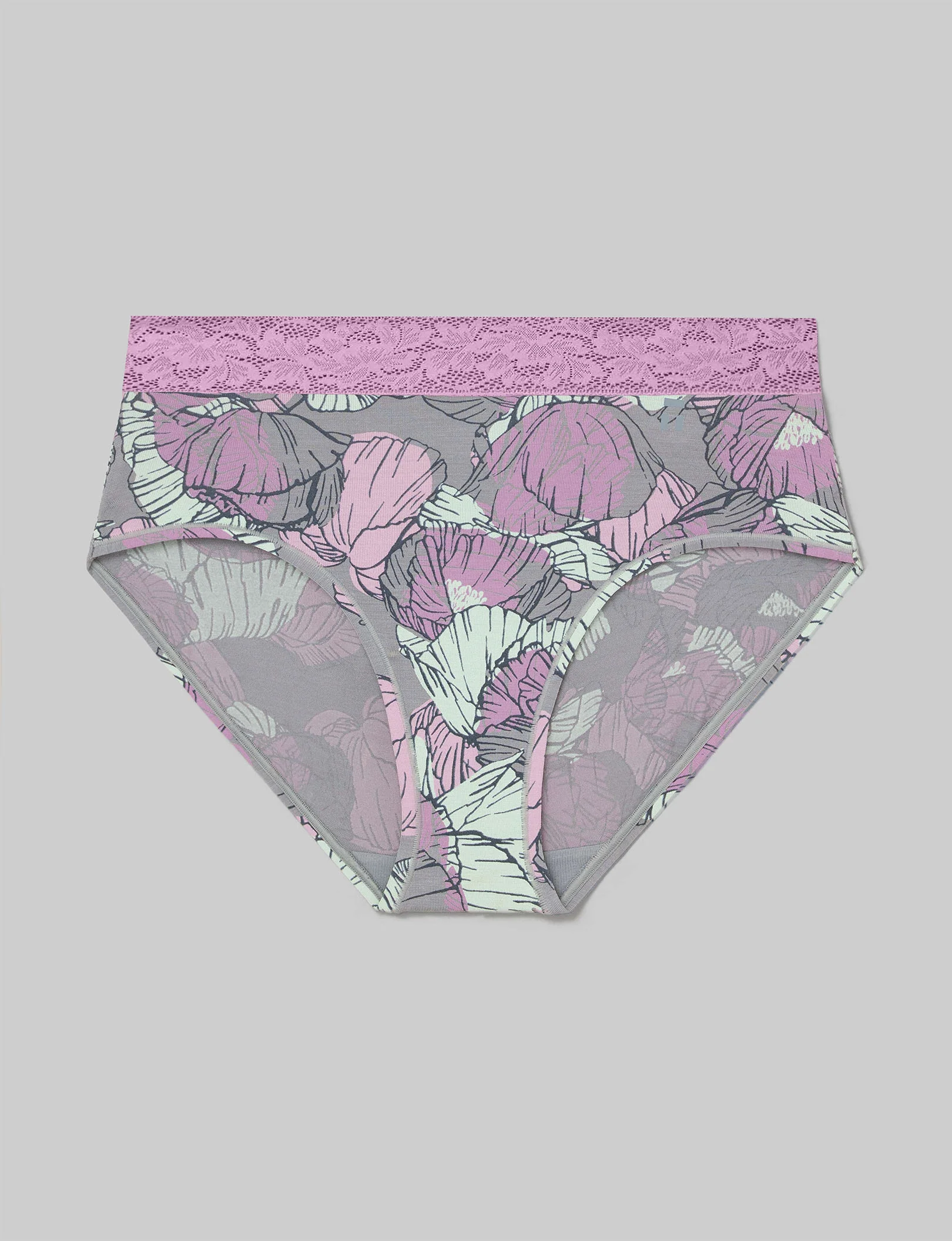 Women's Second Skin High Rise Brief, Lace Waist - Image 26