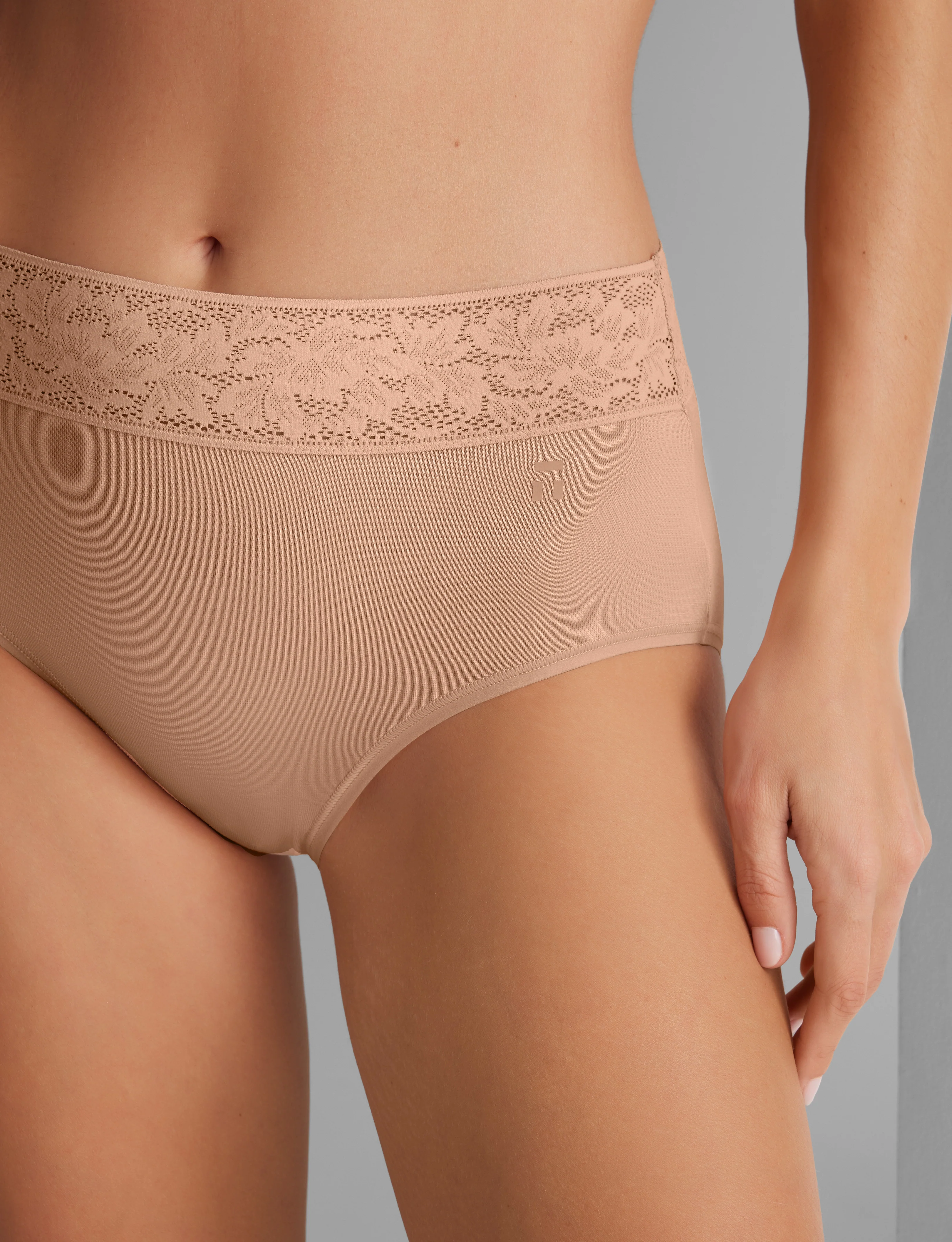 Women's Second Skin High Rise Brief, Lace Waist - Image 30