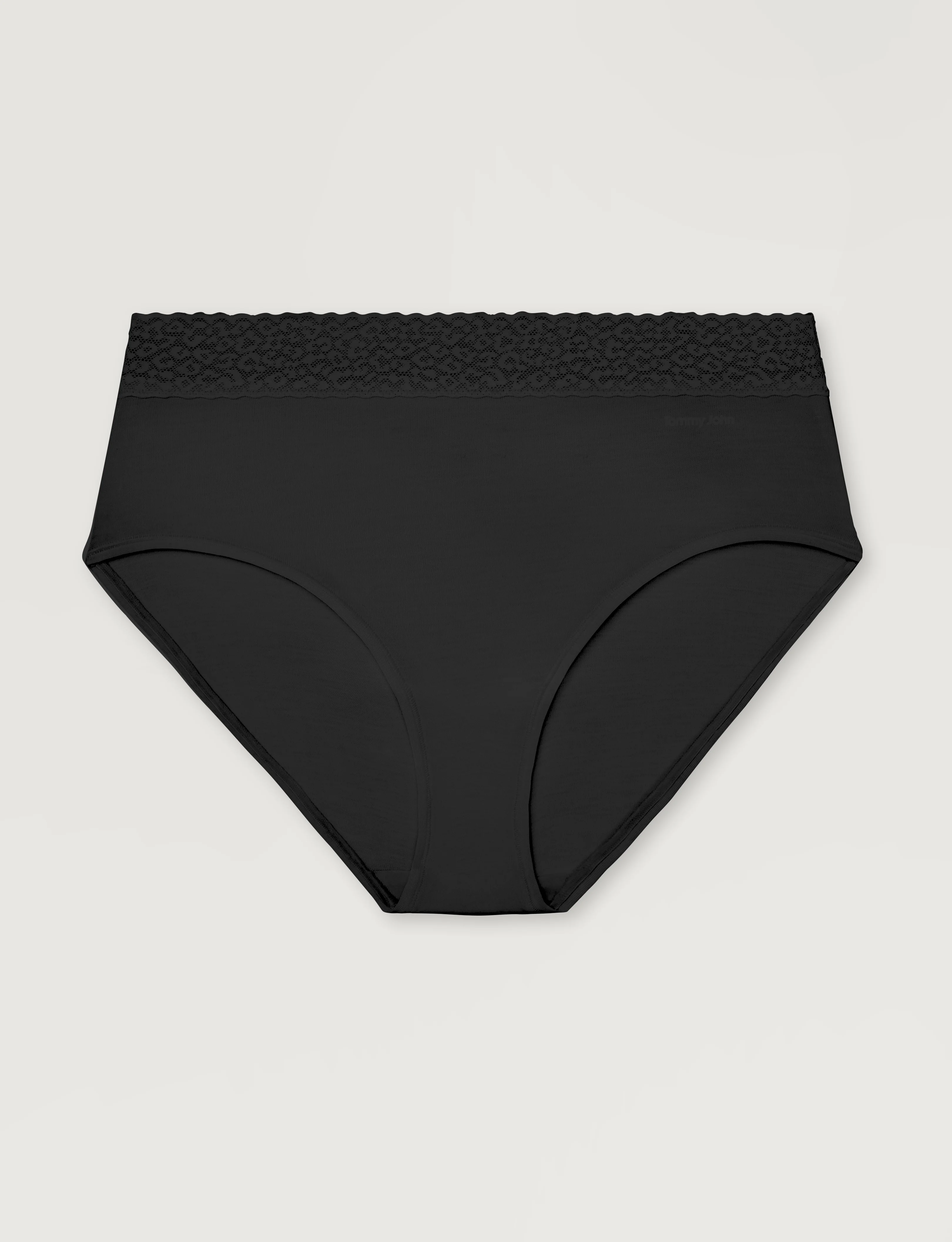 Women's Second Skin High Rise Brief, Lace Waist - Image 24